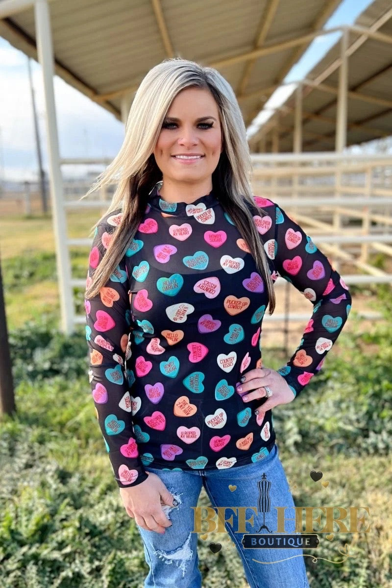 Cowboy Sweetheart Mesh Top / Adult by Sterling Kreek - BFF Here