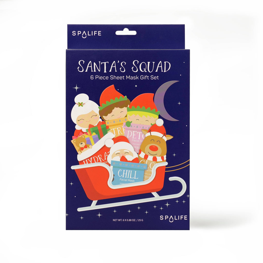 Santa's Squad 6 Piece Sheet Mask Gift Set - BFF Here