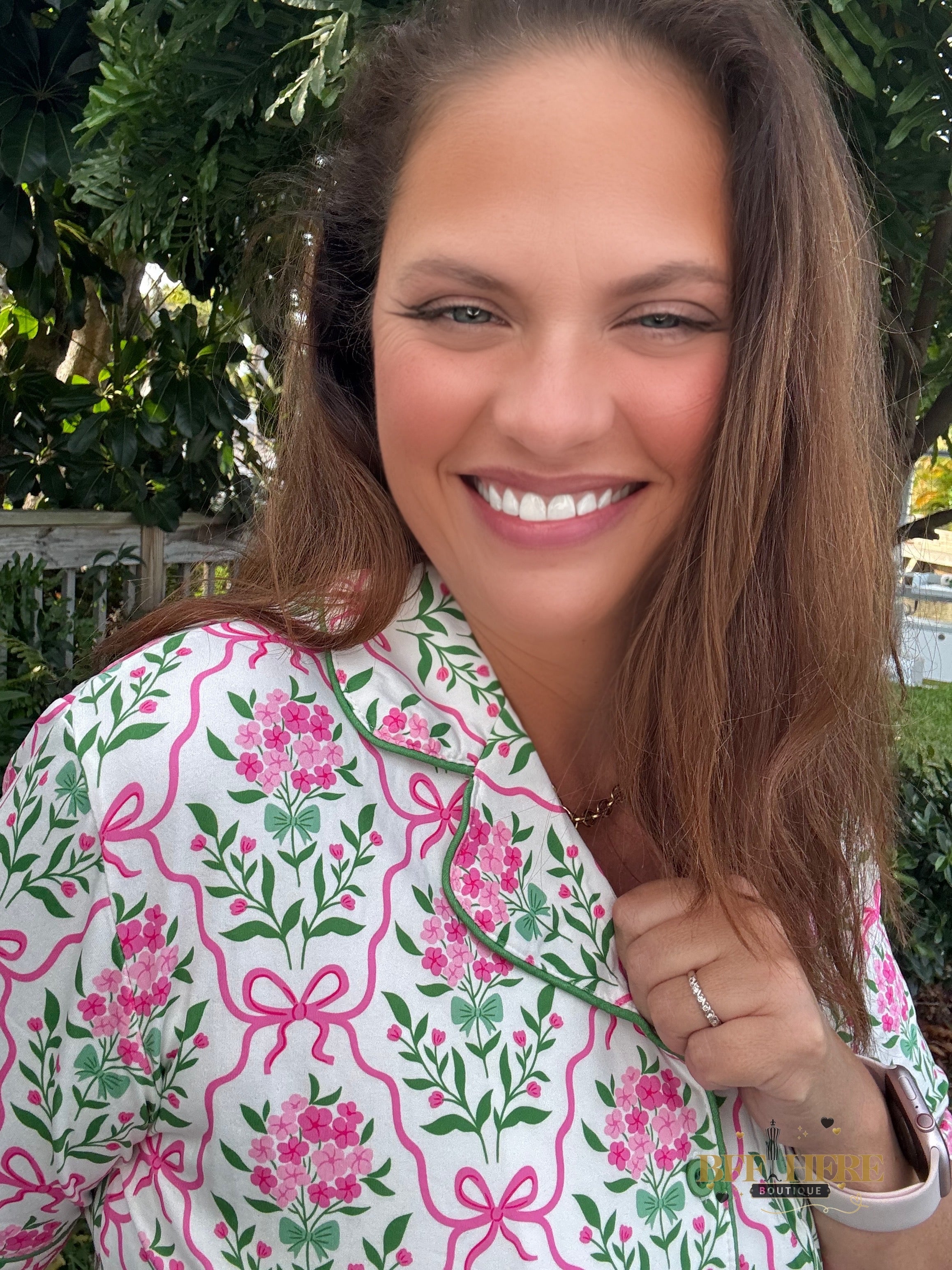 Botanical Garden Ruffle Pajama Set by Jess Lea - BFF Here