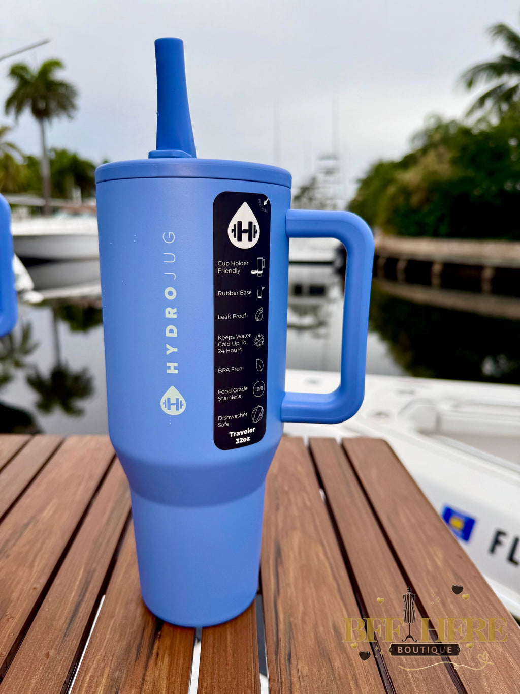 HydroJug Traveler - 32oz / Light Blue - BFF Here