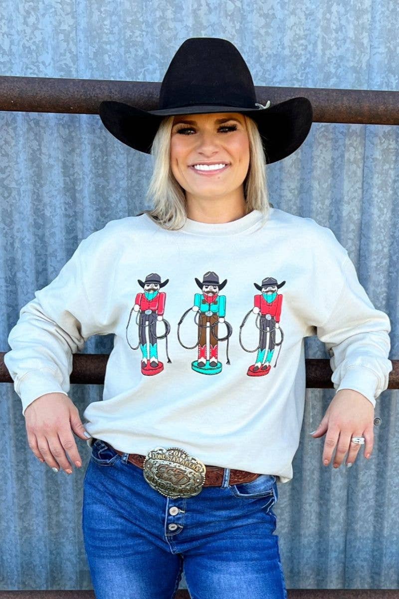 Roping Around The Christmas Tree Pullover by Sterling Kreek - BFF Here