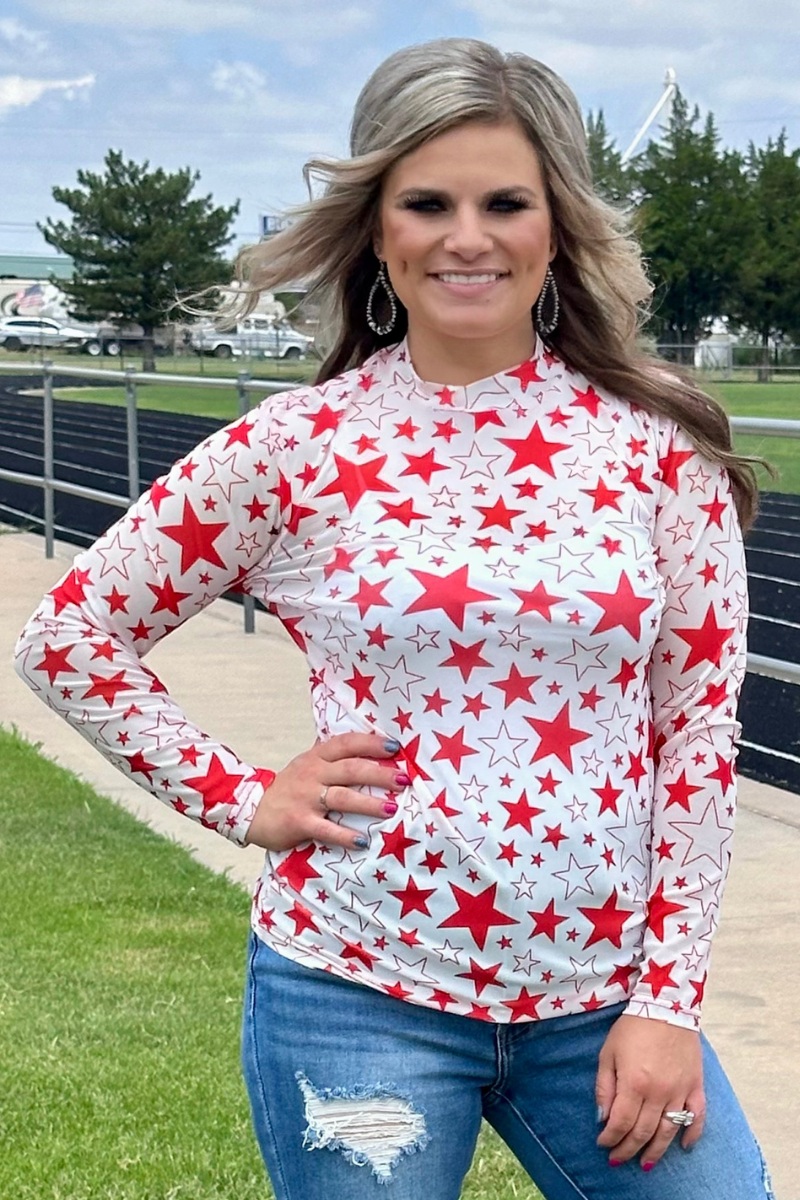 Go Team Go Red Mesh Top by Sterling Kreek - BFF Here