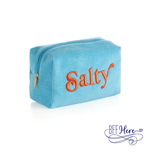 Turquoise Tides: Salty Zip Pouch - BFF Here