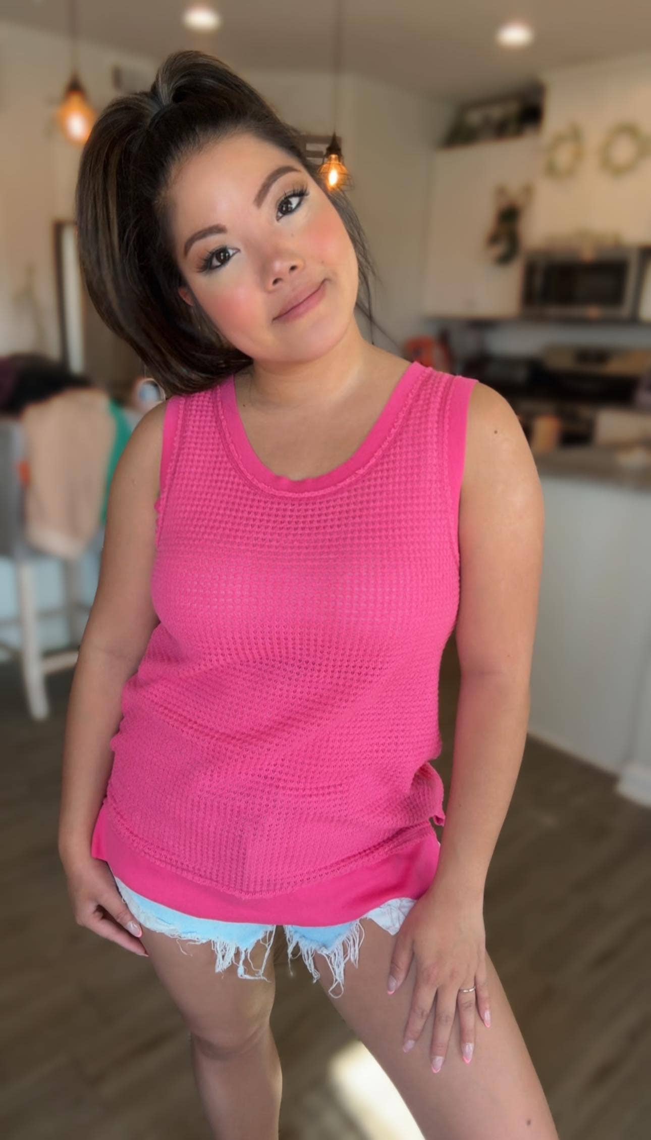 Sydney The Breezy Day Waffle Tank by JadyK - BFF Here