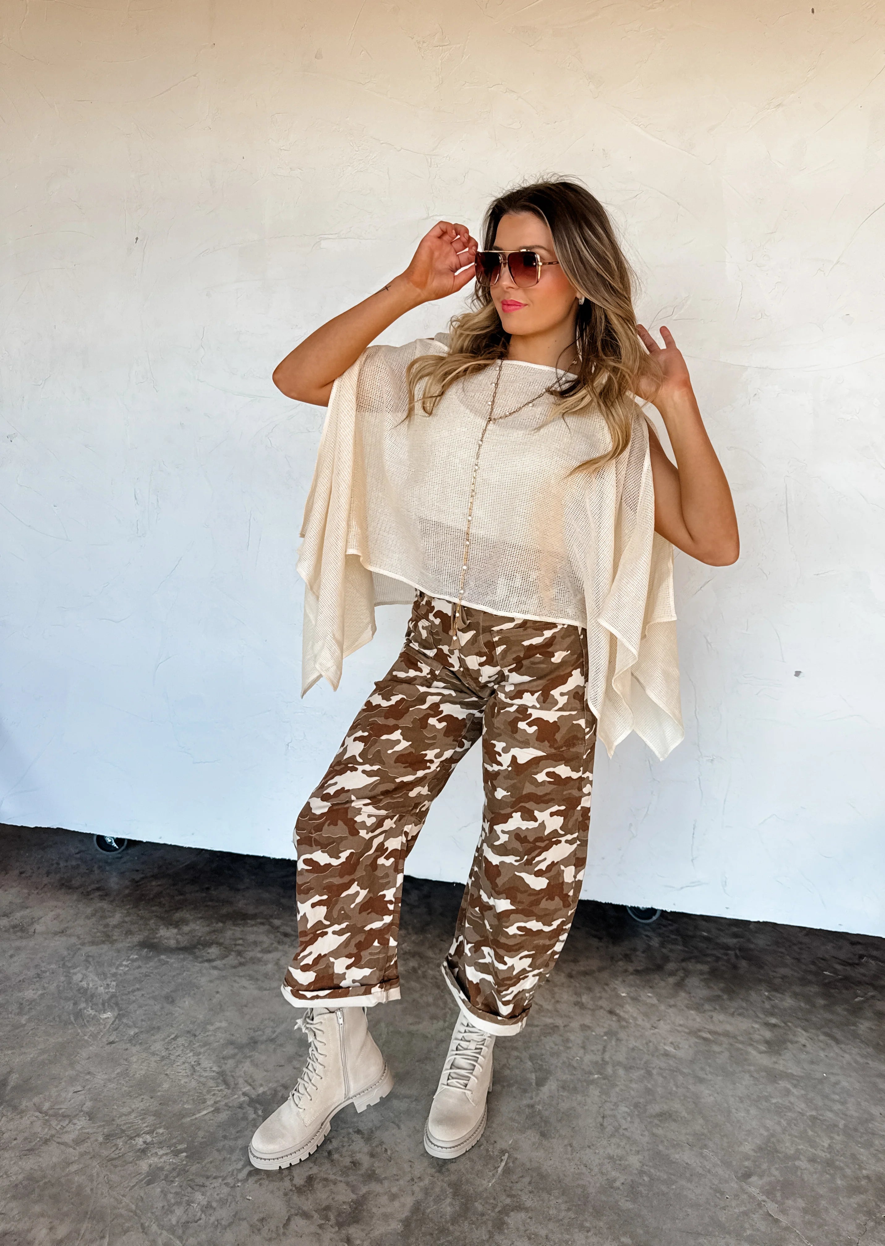 PREORDER: Desert Brogan Camo Barrel Jeans  by Blakeley (ETA: May) - BFF Here