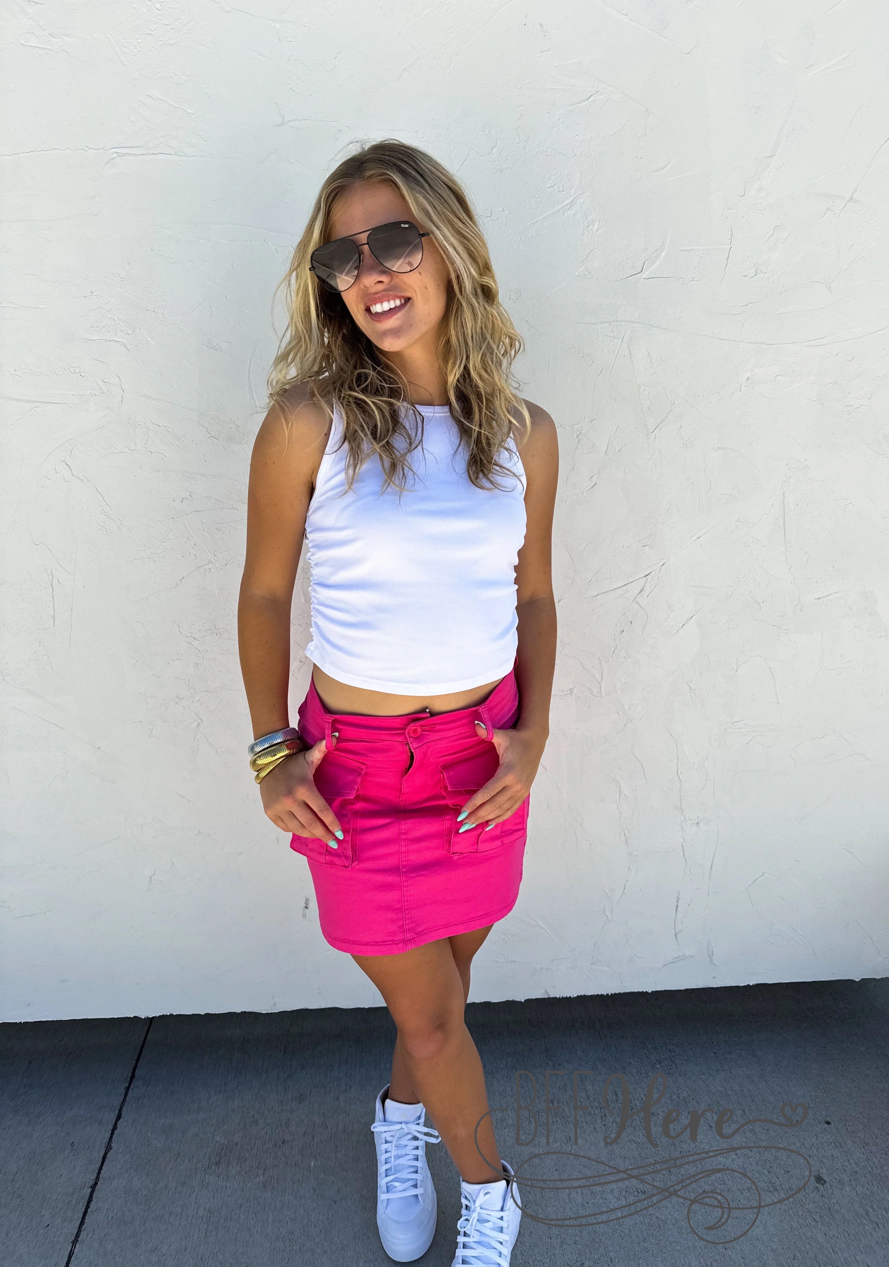 PREORDER: Carly Cargo Skirt by Blakeley / Choice of Color (Ships Middle of June) - BFF Here