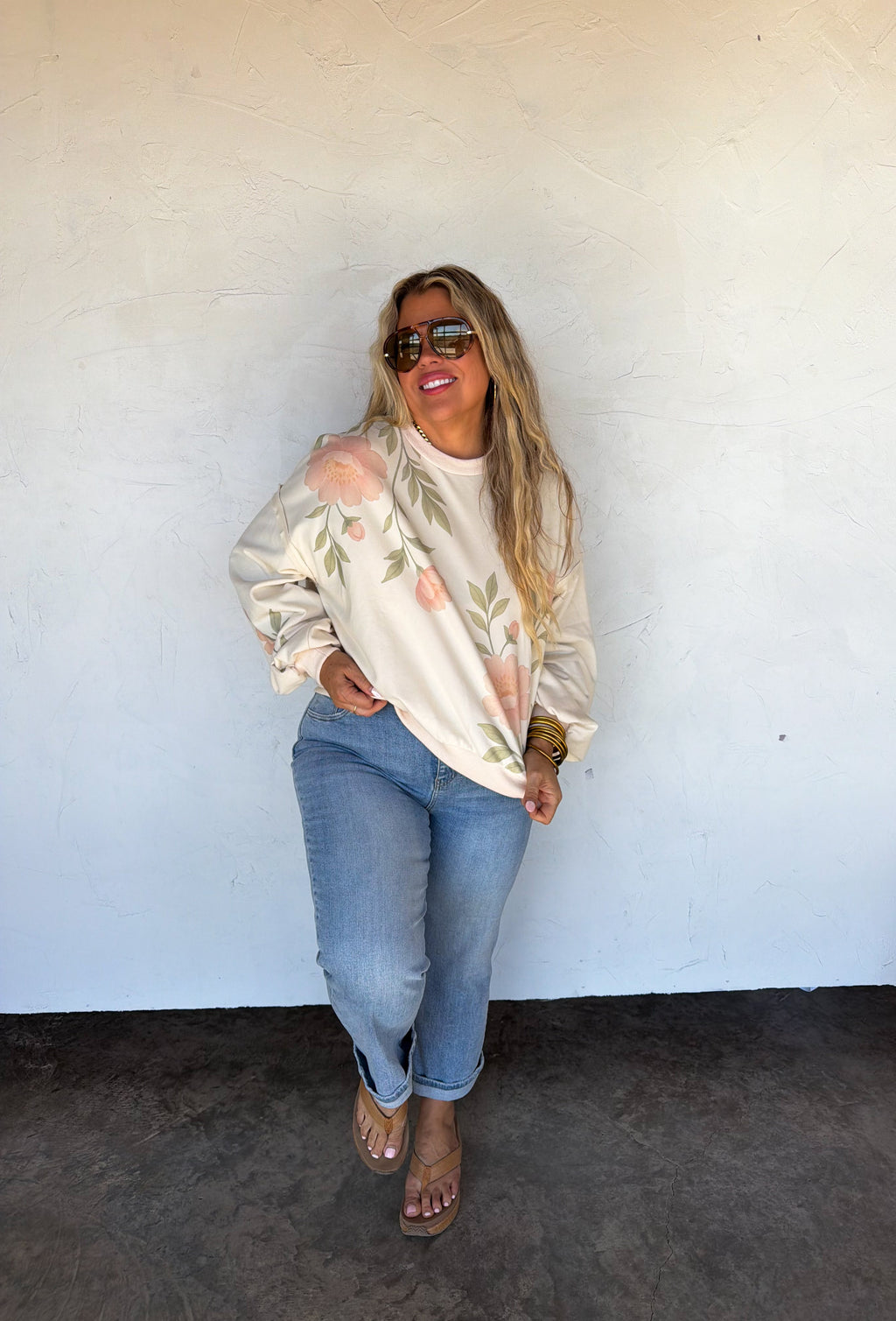 PREORDER- SPRING FLORAL PULLOVER - BFF Here