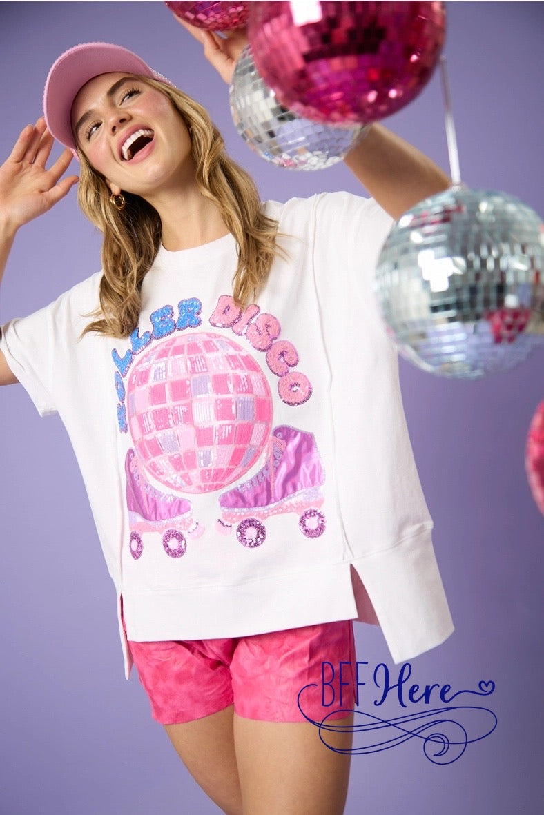 PREORDER: Roller Rave: Disco Vibes Tee (Ships Beginning of March ) - BFF Here