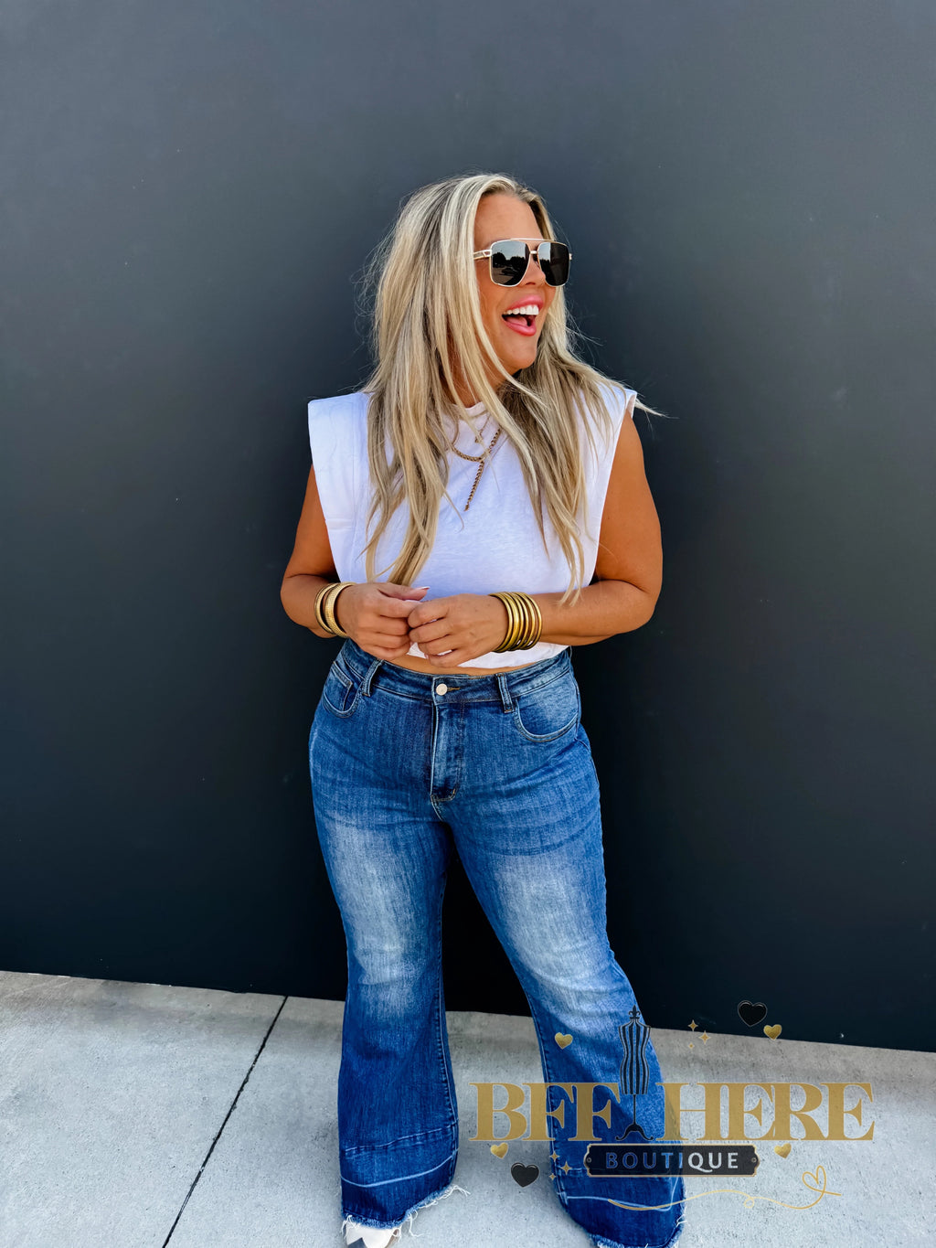 Stevie Cap Sleeve Top by Blakeley / Choice of Color - BFF Here