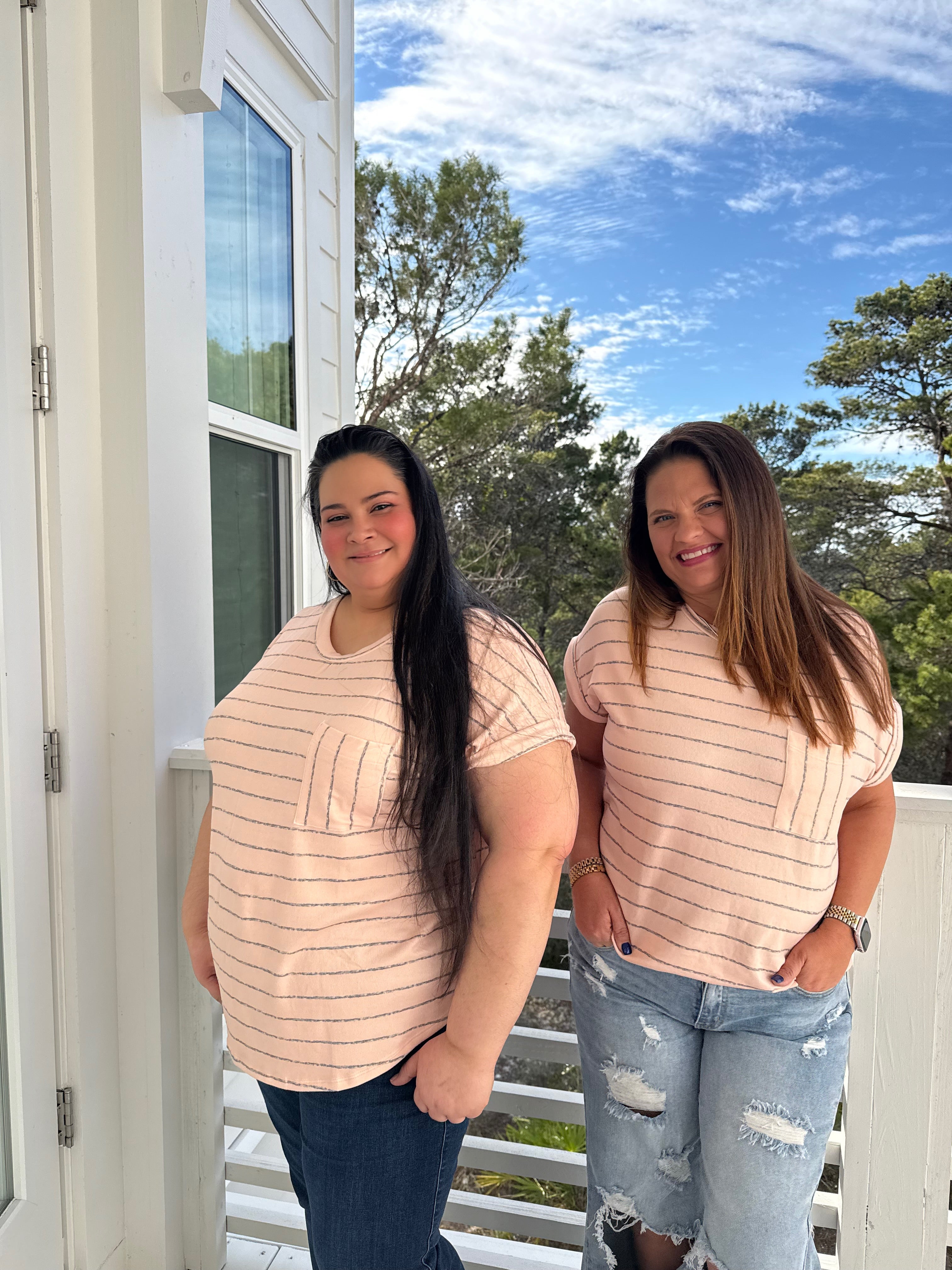 Easy Days Striped Pocket Tee by Sew In Love (Ships 2-3 weeks) - BFF Here