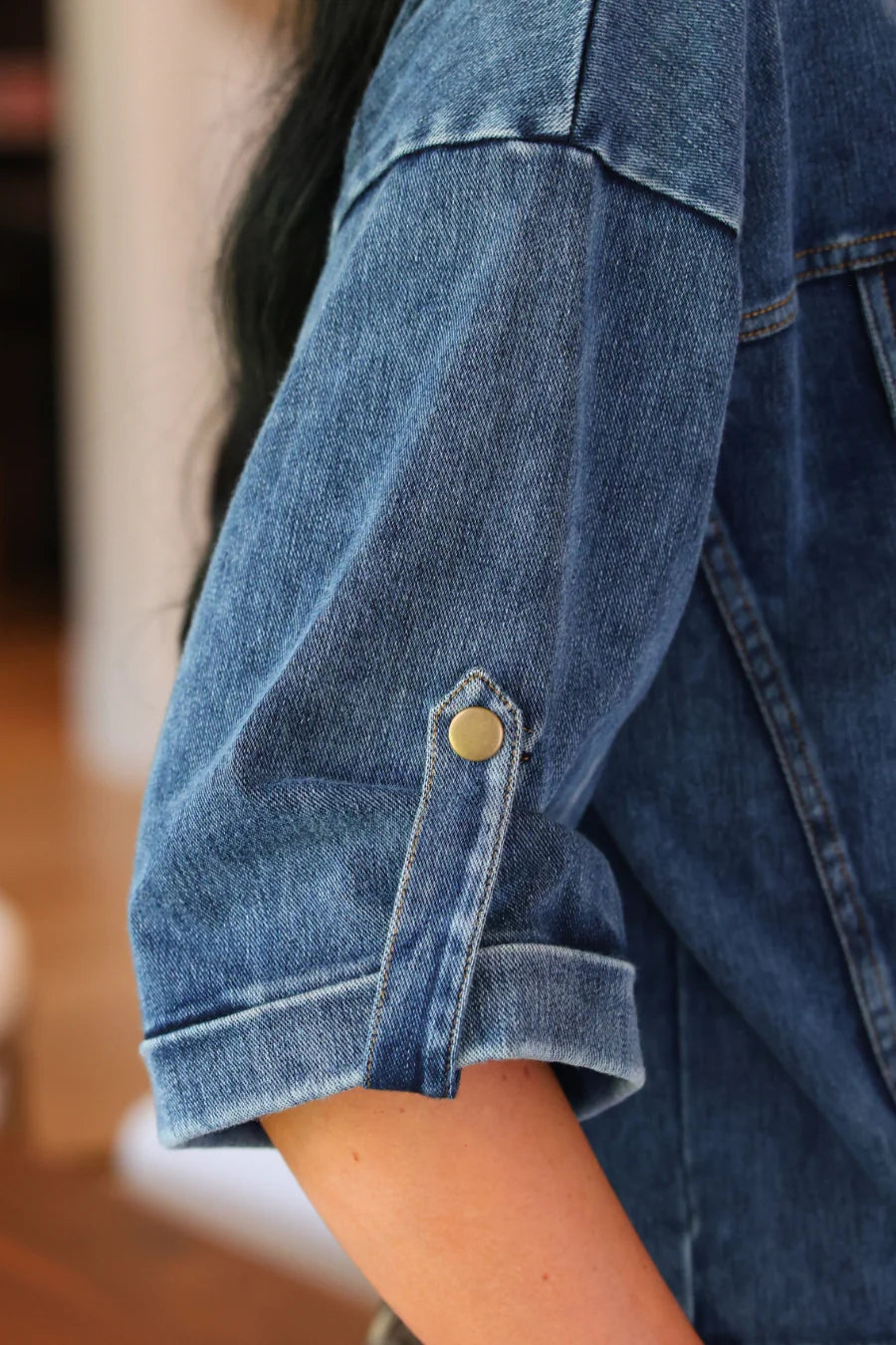 PREORDER: Refined Denim Bomber Jacket / Light Wash  by Jess Lea (ETA: September)