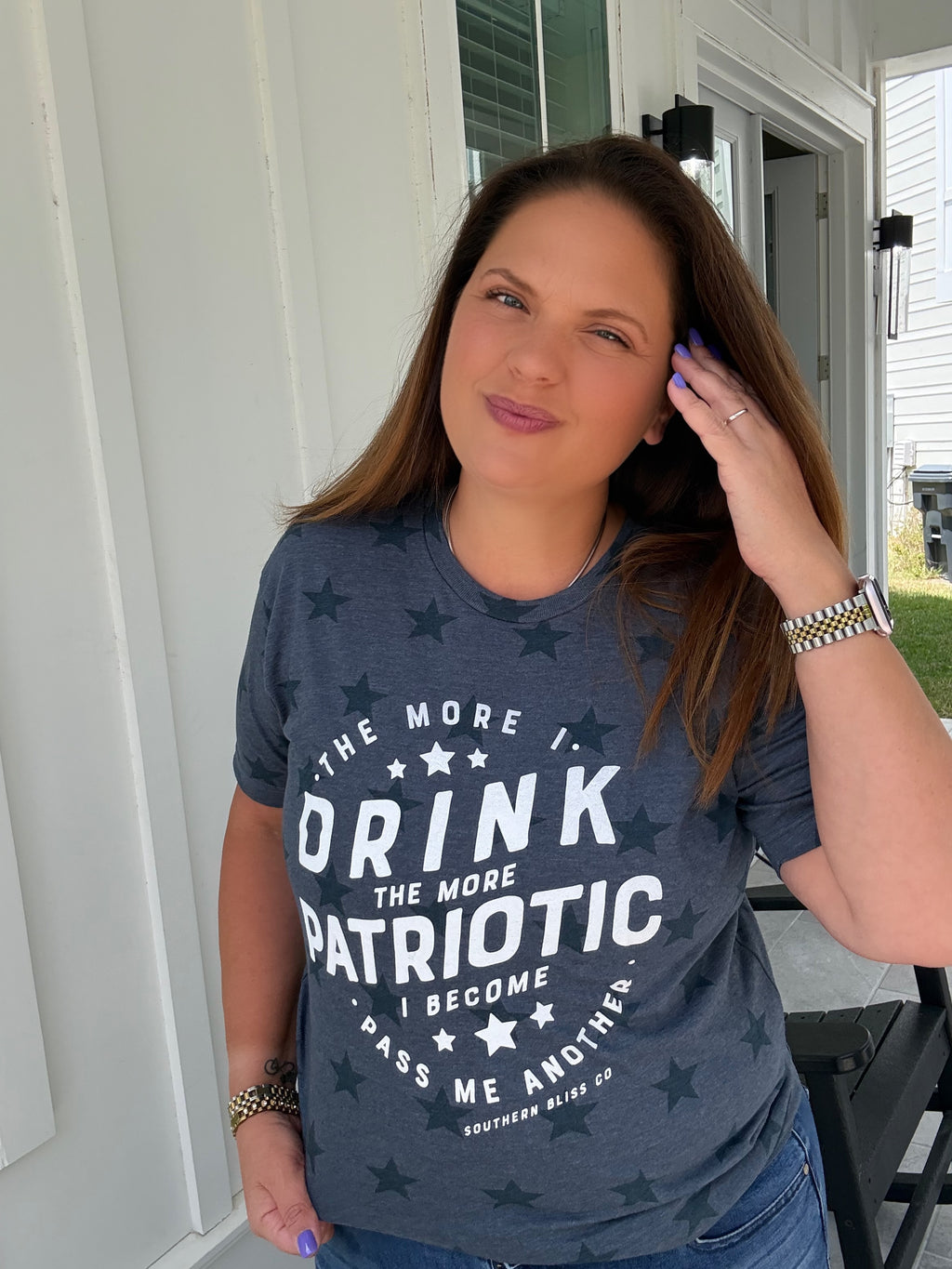 The More I Drink Star Tee by Southern Bliss (ARRAY) — Ships 2-3 weeks - BFF Here
