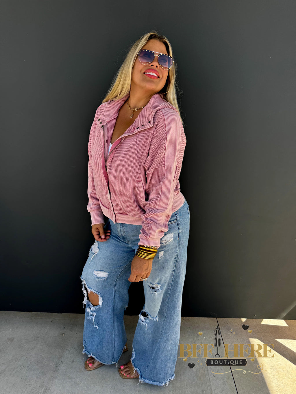 Maisie Mineral Wash Hoodie by Blakeley - BFF Here