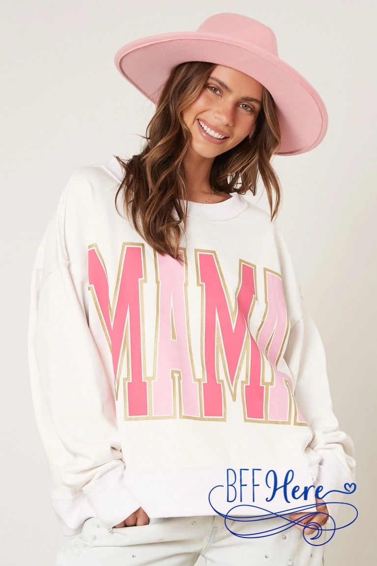 PREORDER: Cozy Mama: Chic Oversized Sweatshirt (Ships End of January) - BFF Here