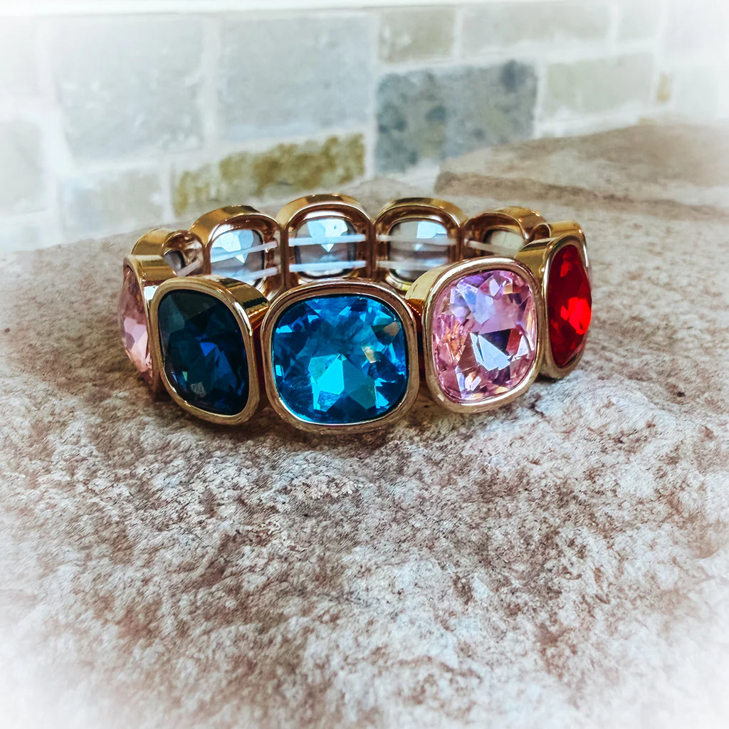 Confetti Gem Stretch Bracelets