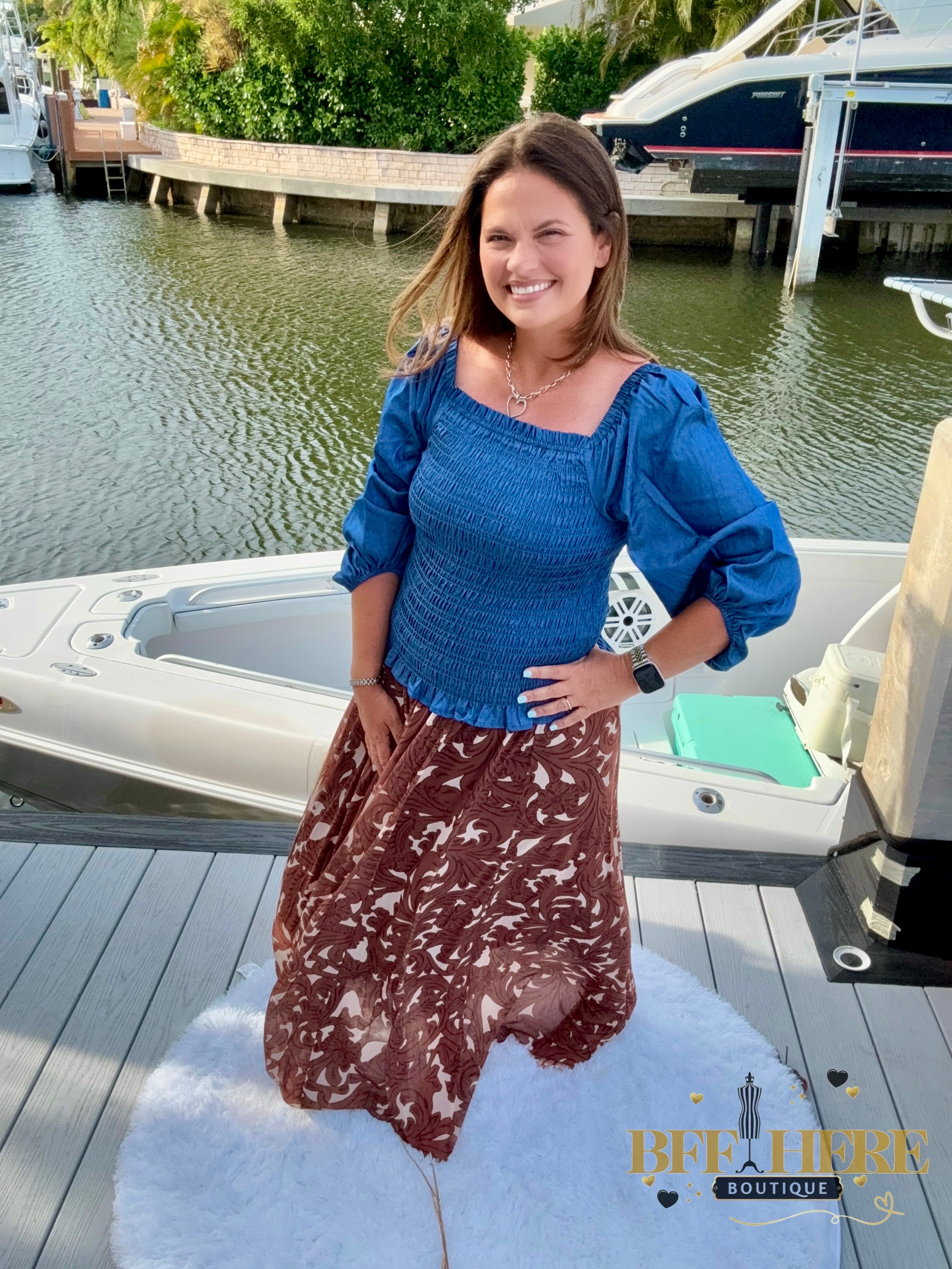 Tooled In Paradise Skirt by Sterling Kreek - BFF Here