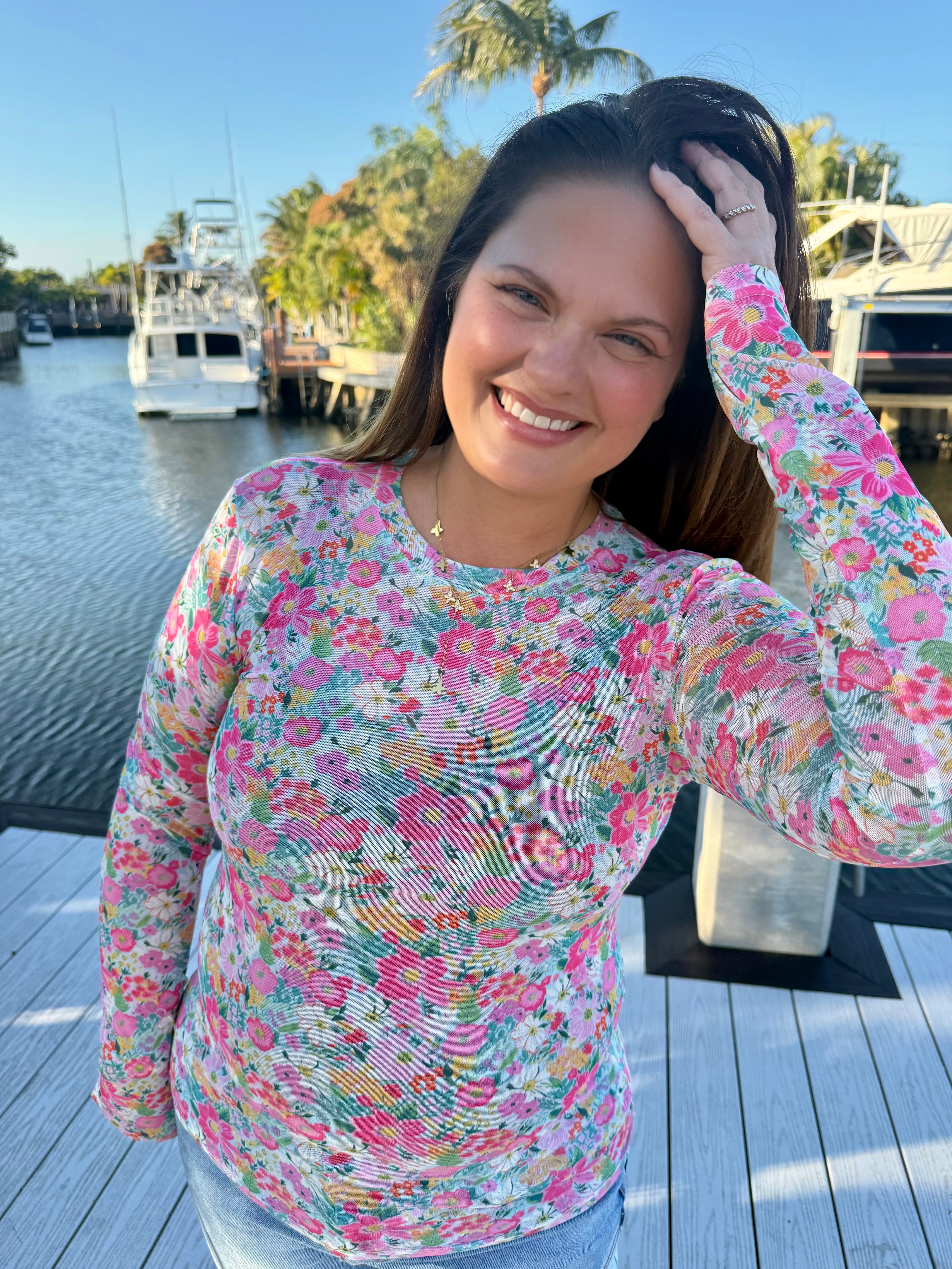 Spring Dress It Up Mesh Top by Blakeley - BFF Here