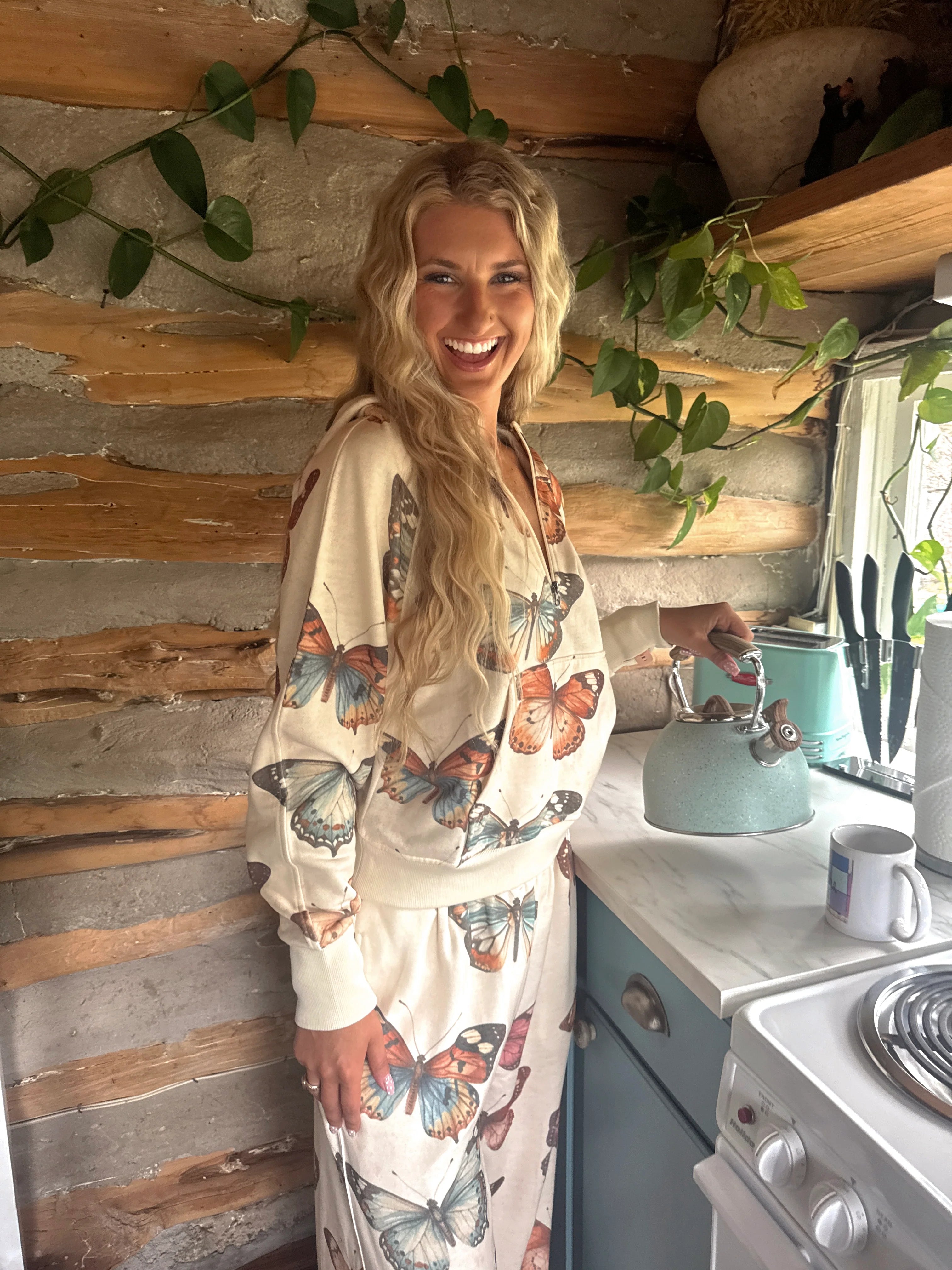 PREORDER: Camo & Butterflies Easy Does It Pullover by Blakeley (ETA: August)