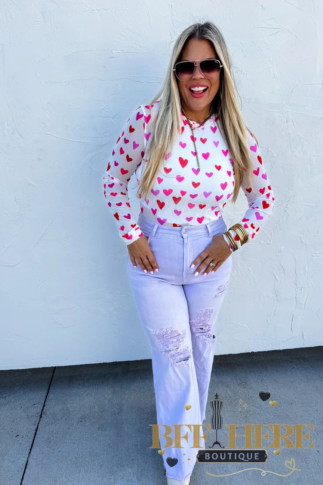 Pastel Blakeley Distressed Jeans by Blakeley - BFF Here