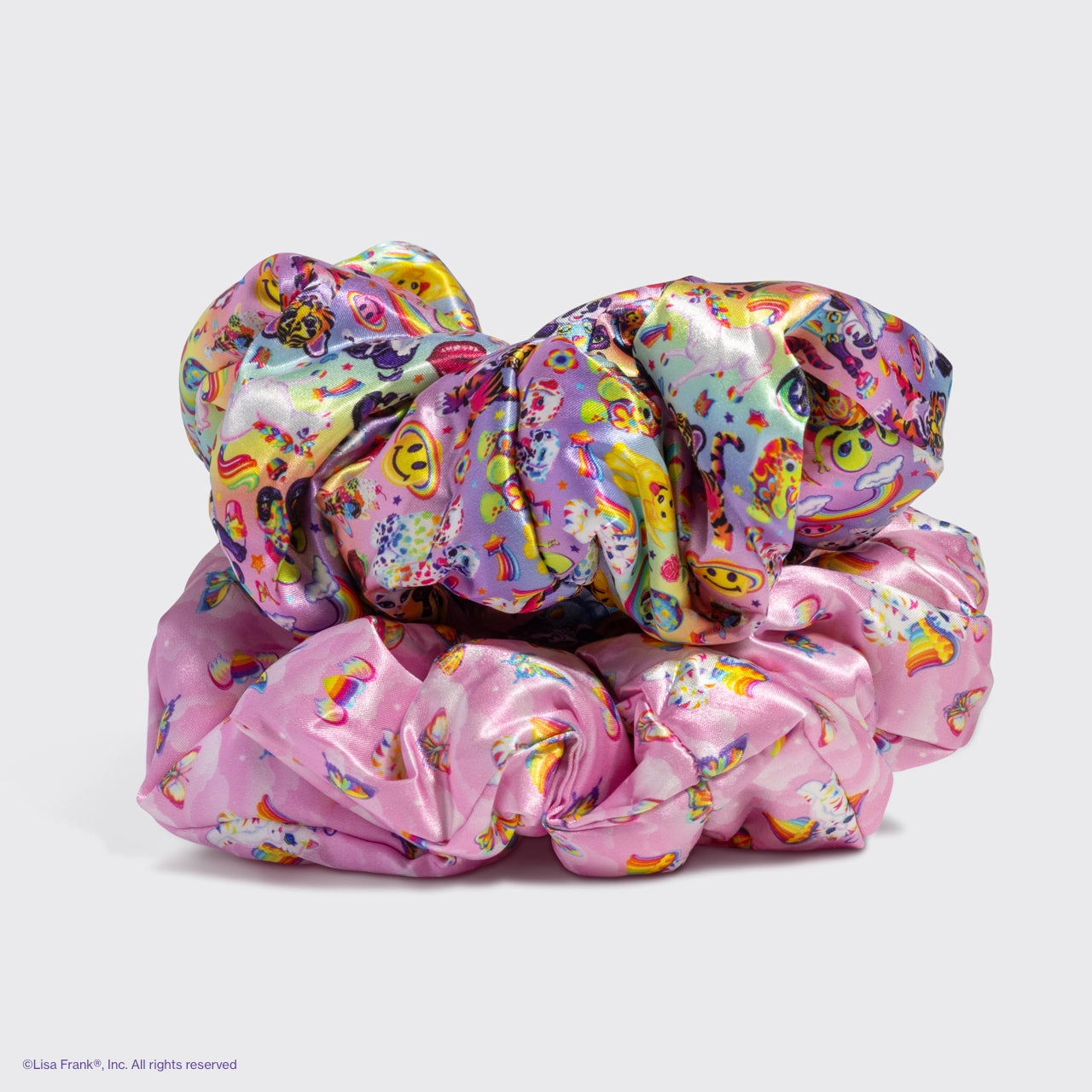 Lisa Frank X Kitsch Pillow Scrunchies® in Satin in the Fantastic World of Lisa Frank (Ships Mid December)