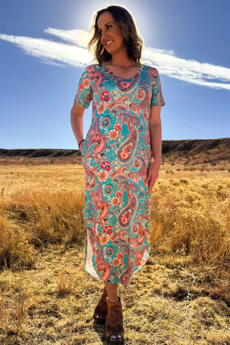 Willow Paisley Maxi Dress by Sterling Kreek - BFF Here