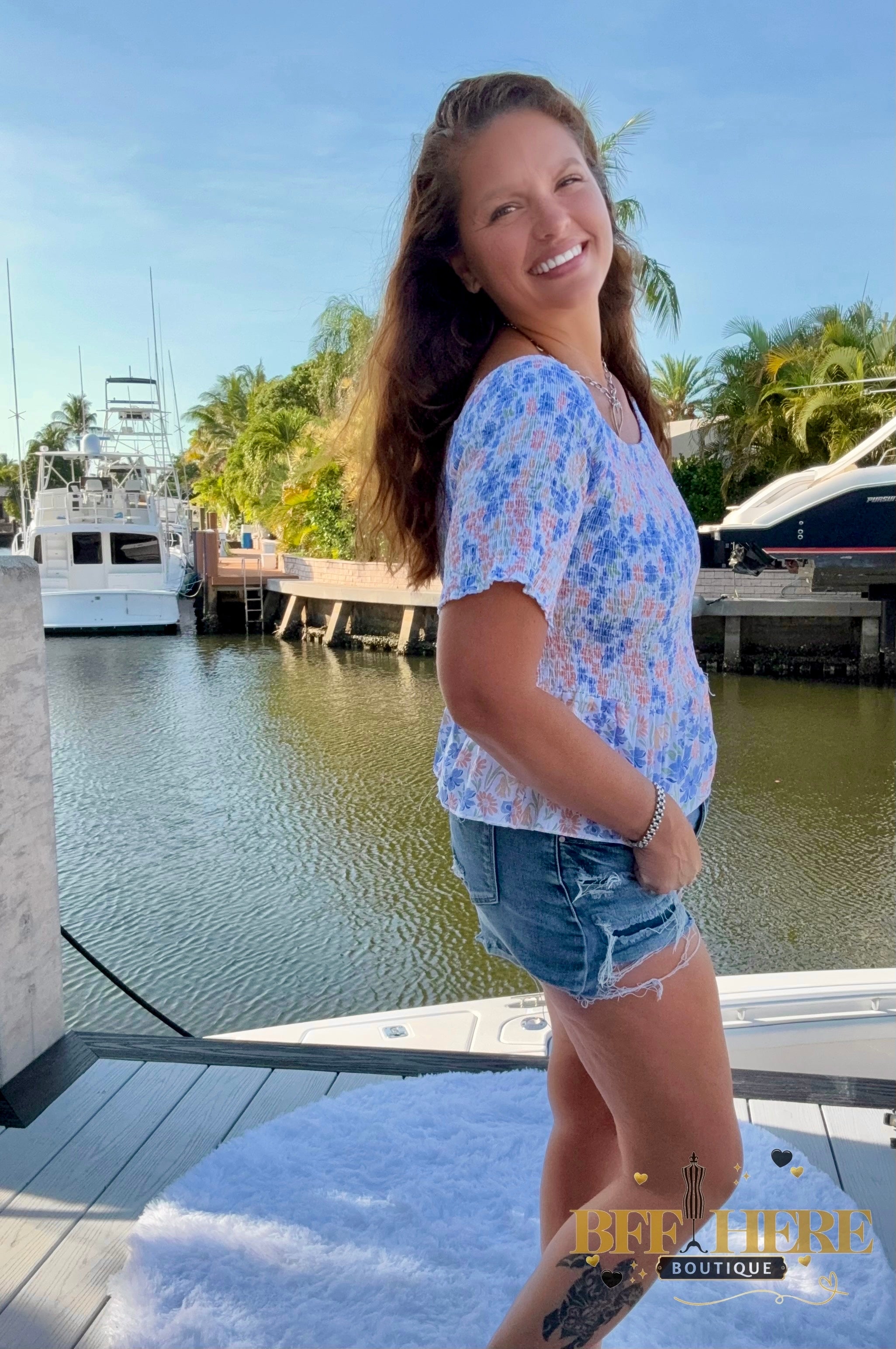 Essie Smocked Top / Choice of Color by Blakeley - BFF Here