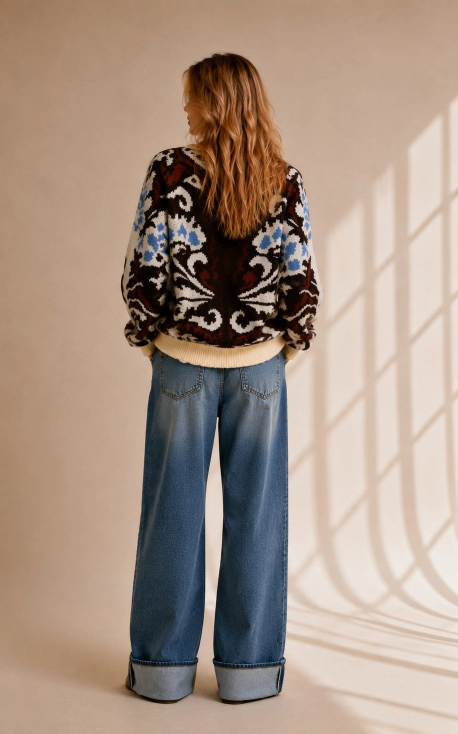 PREORDER: Scalloped Hem Jacquard Sweater / ARRAY by Jade by Jane (ETA: November)