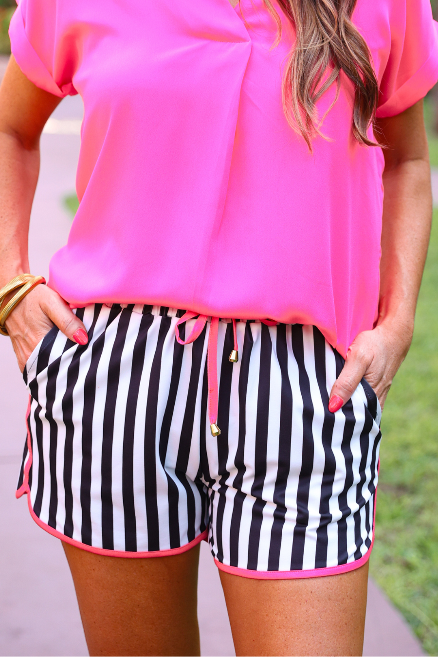 Rosemary Stripes Everyday Shorts by Jess Lea - BFF Here