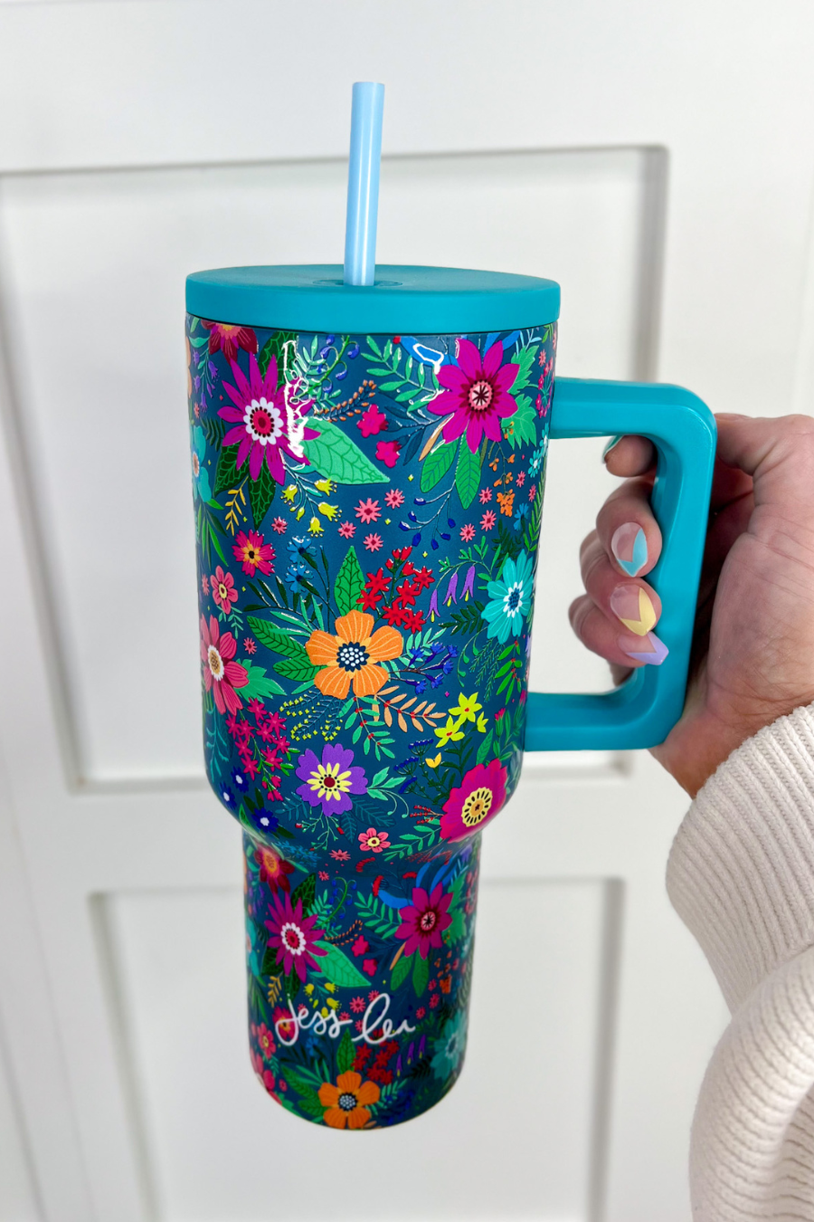 Mystic Fields Floral Tumbler by Jess Lea - BFF Here