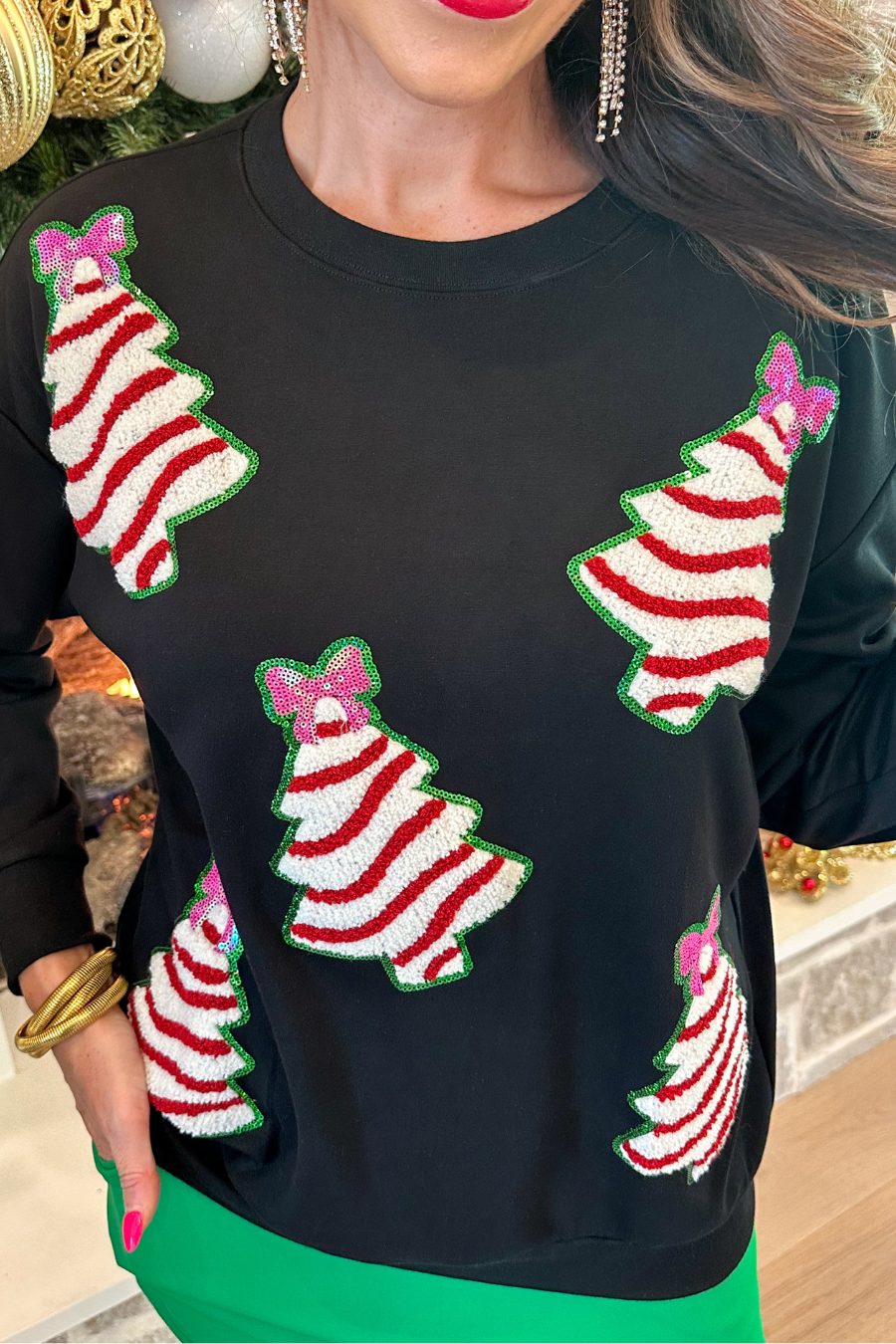 PREORDER- Bow Christmas Treat Pullover by Jess Lea (Ships End of October) - BFF Here