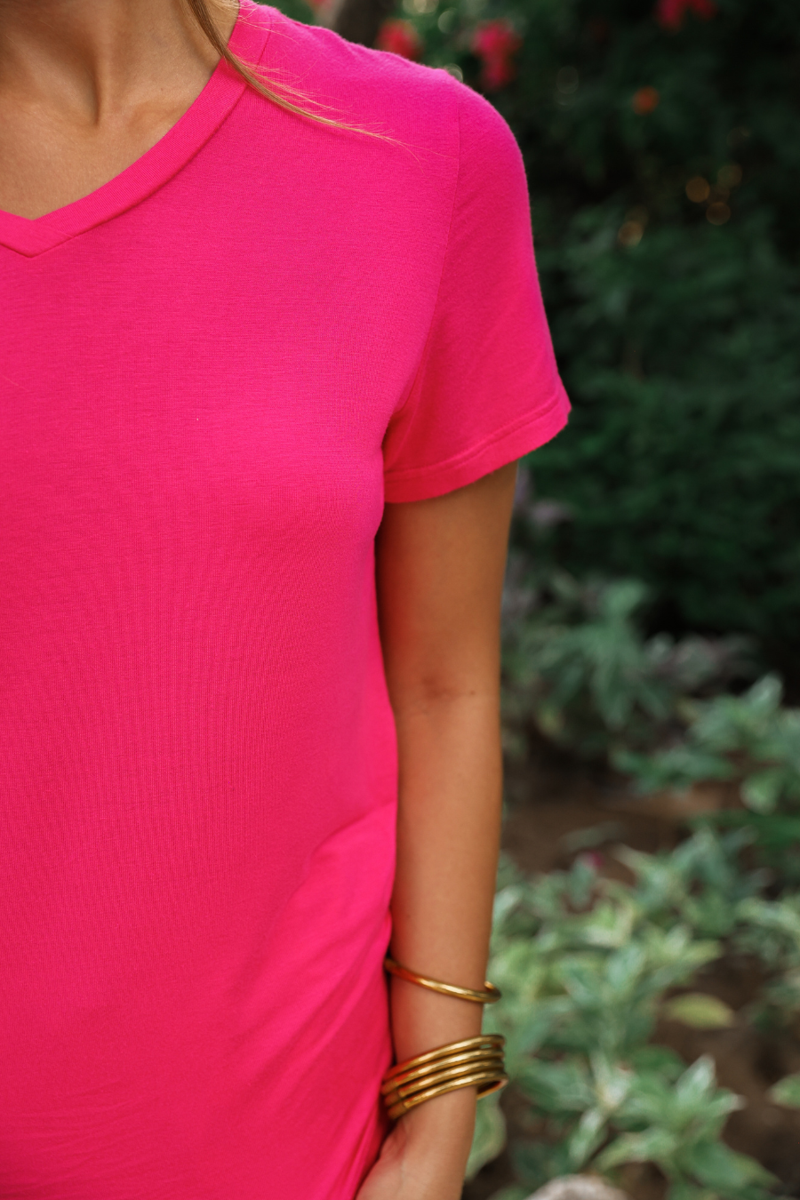 PREORDER- Jess Lea Basic Tee / Hot Pink by Jess Lea - BFF Here
