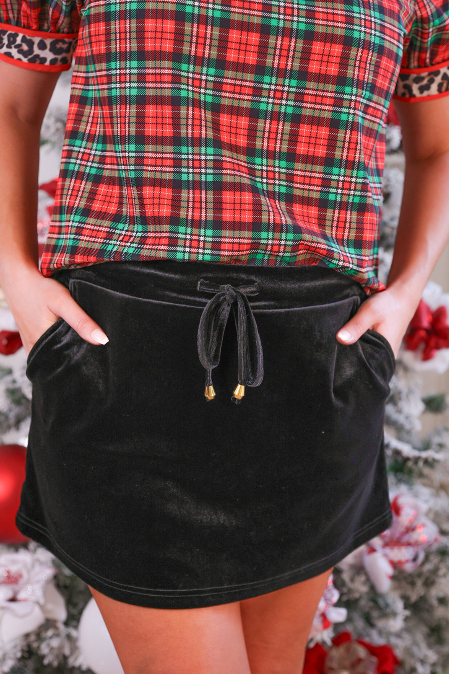 PREORDER: Velvet Hour Skort by Jess Lea / Black (ETA: End of October) - BFF Here