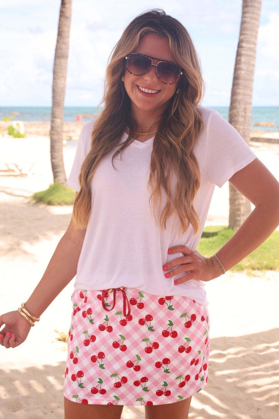 PREORDER: Cherry Picnic Skort by Jess Lea (ETA: February) - BFF Here