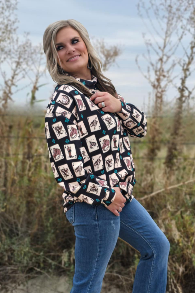 Luck Of The Brand Mock Neck by Sterling Kreek - BFF Here