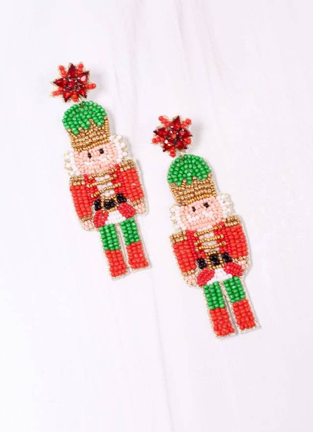Franz Nutcracker Earring RED - BFF Here