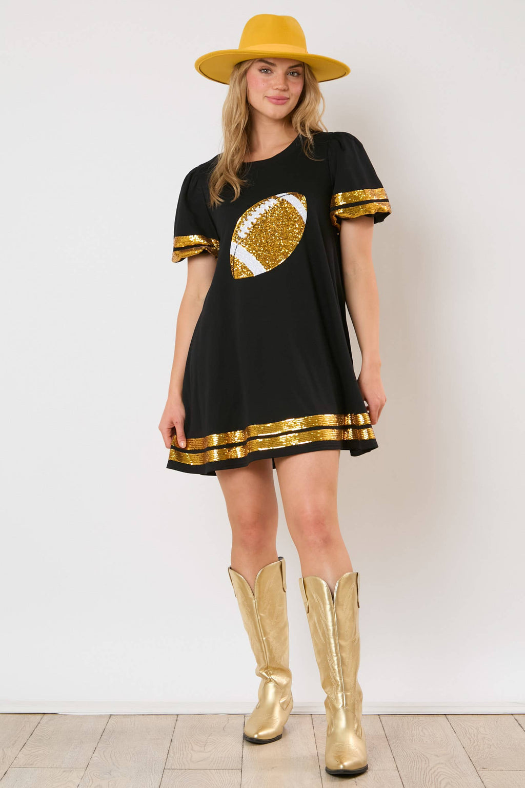 Championship Sparkle Football Dress / Choice of Color - BFF Here