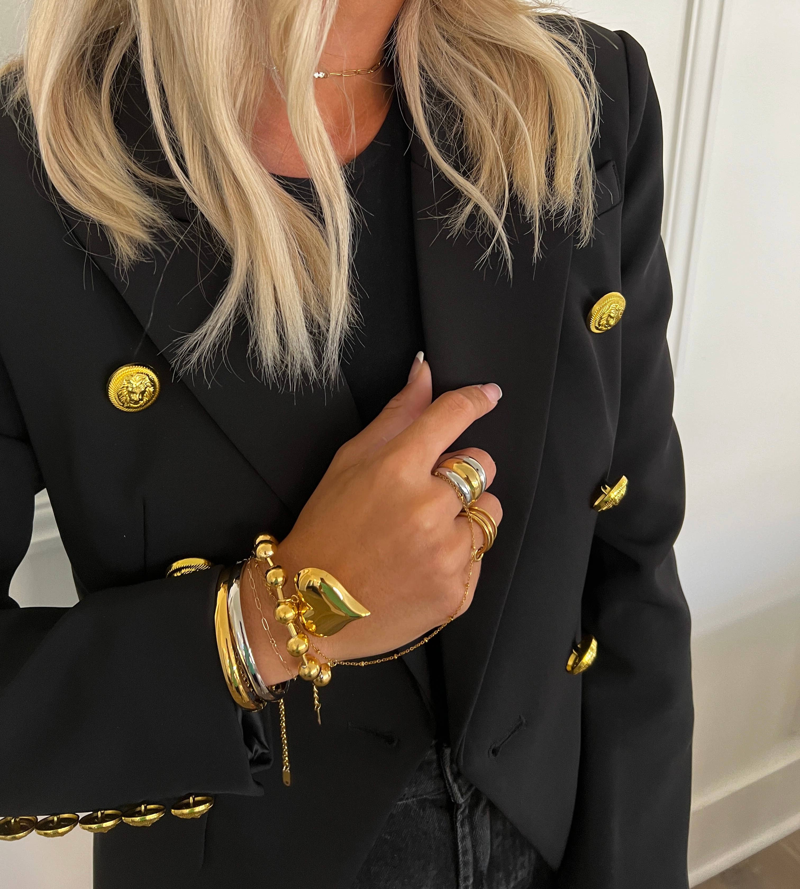 Golden Heart Bubble Bracelet by Chan Sutt - BFF Here