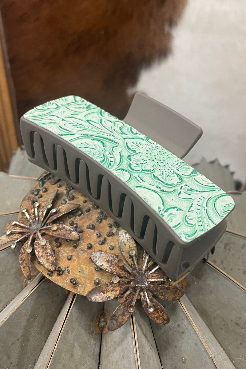 Cowgirl Tooled Hair Clip by Sterling Kreek - BFF Here