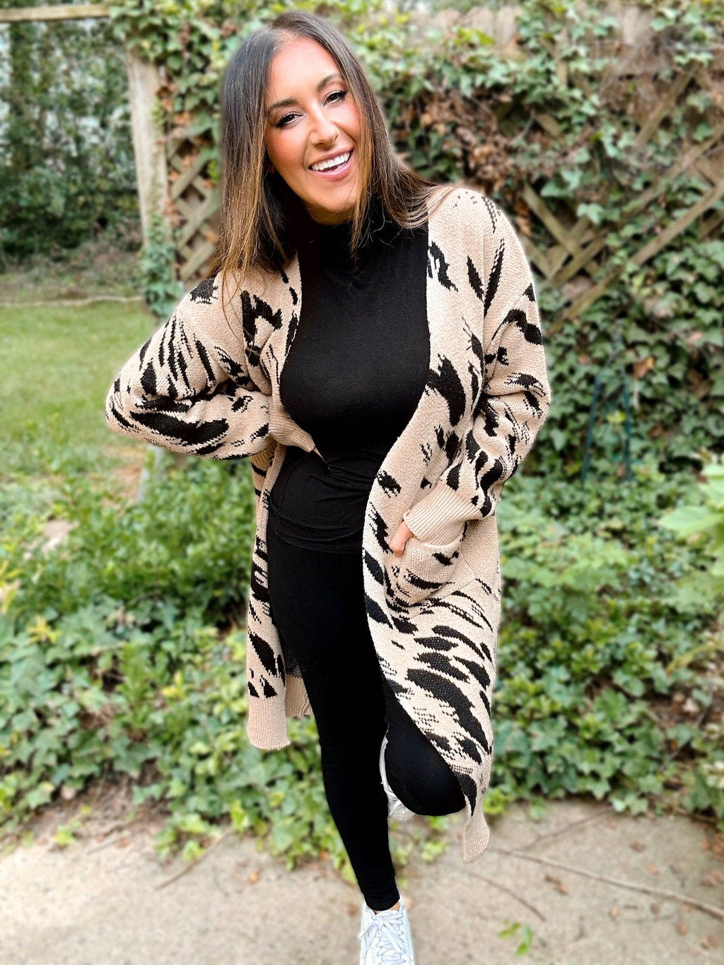 Harper Heavyweight Animal Print Cardigan - BFF Here