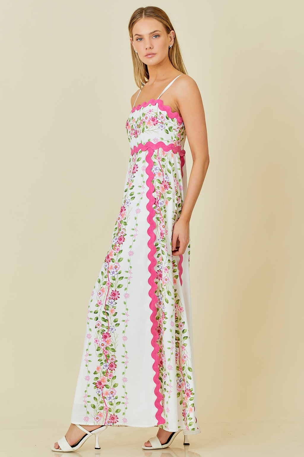 PREORDER: Springtime Floral Elegance Maxi Dress (Ships End of June) - BFF Here