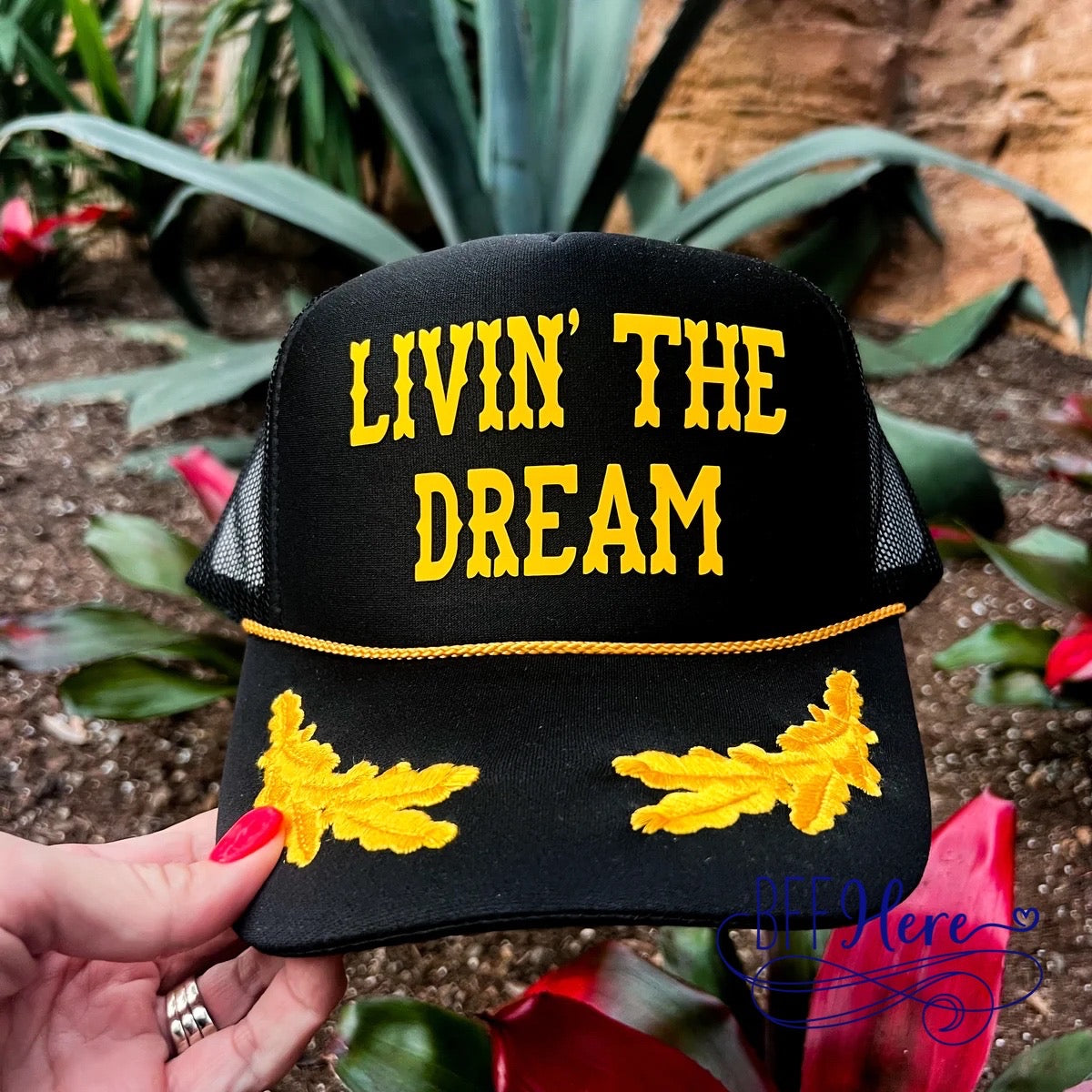 PREORDER: Livin’ the Dream Trucker Hat (Ships End of March) - BFF Here