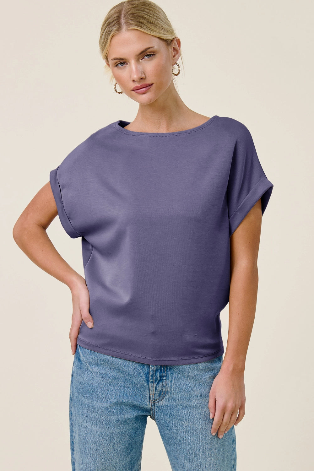 Cuff Sleeve Dolman Scuba Top by Charlotte Avery (ETA: 2-3 weeks) - BFF Here