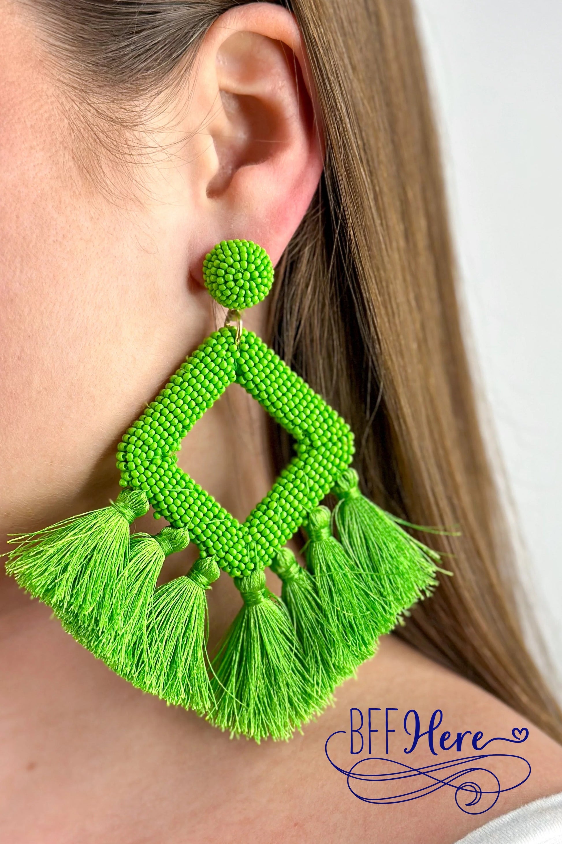 Ellie Fringe Drop Earrings - BFF Here