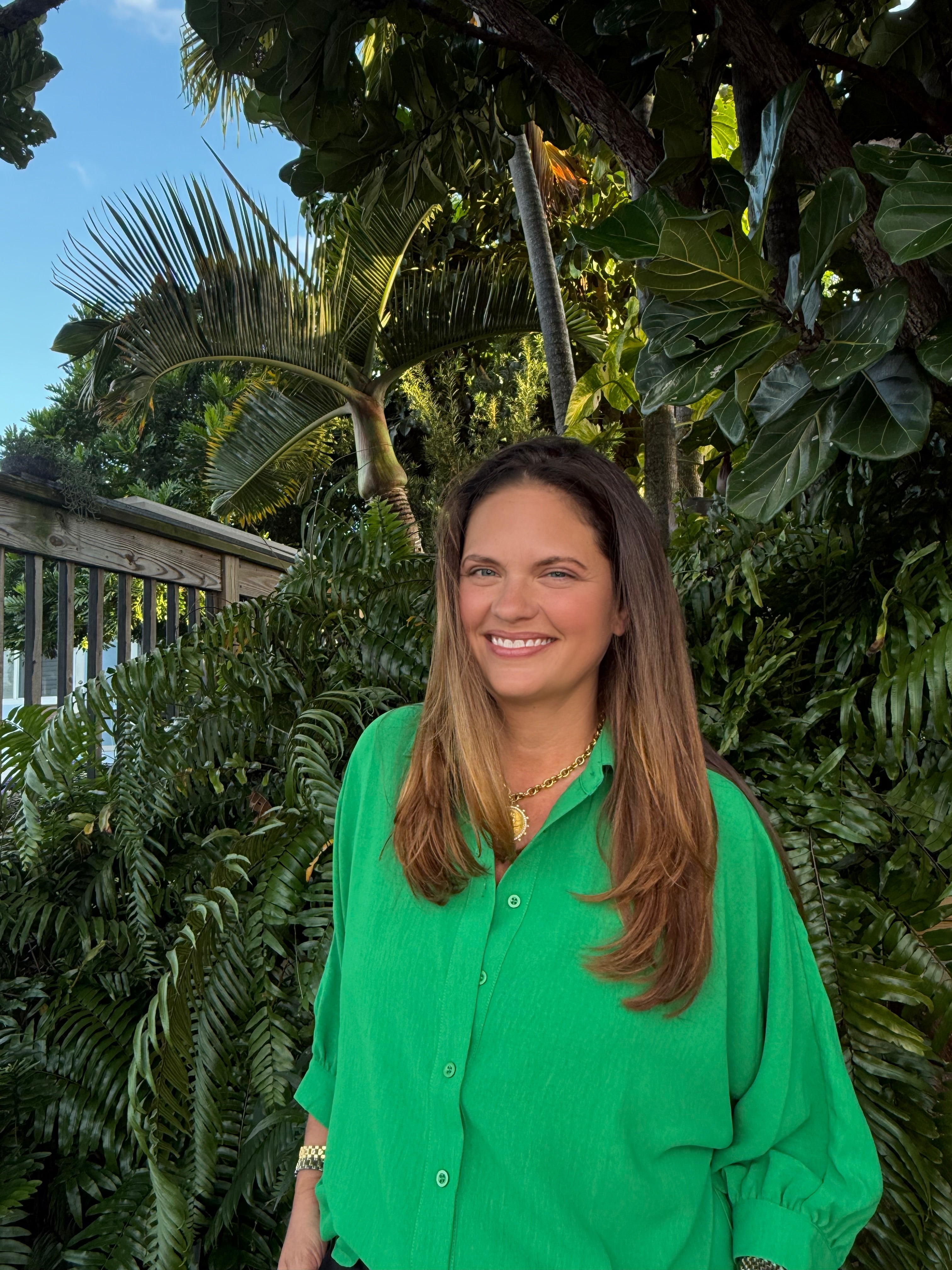 Sloane Button Up Top by Jess Lea / Green - BFF Here