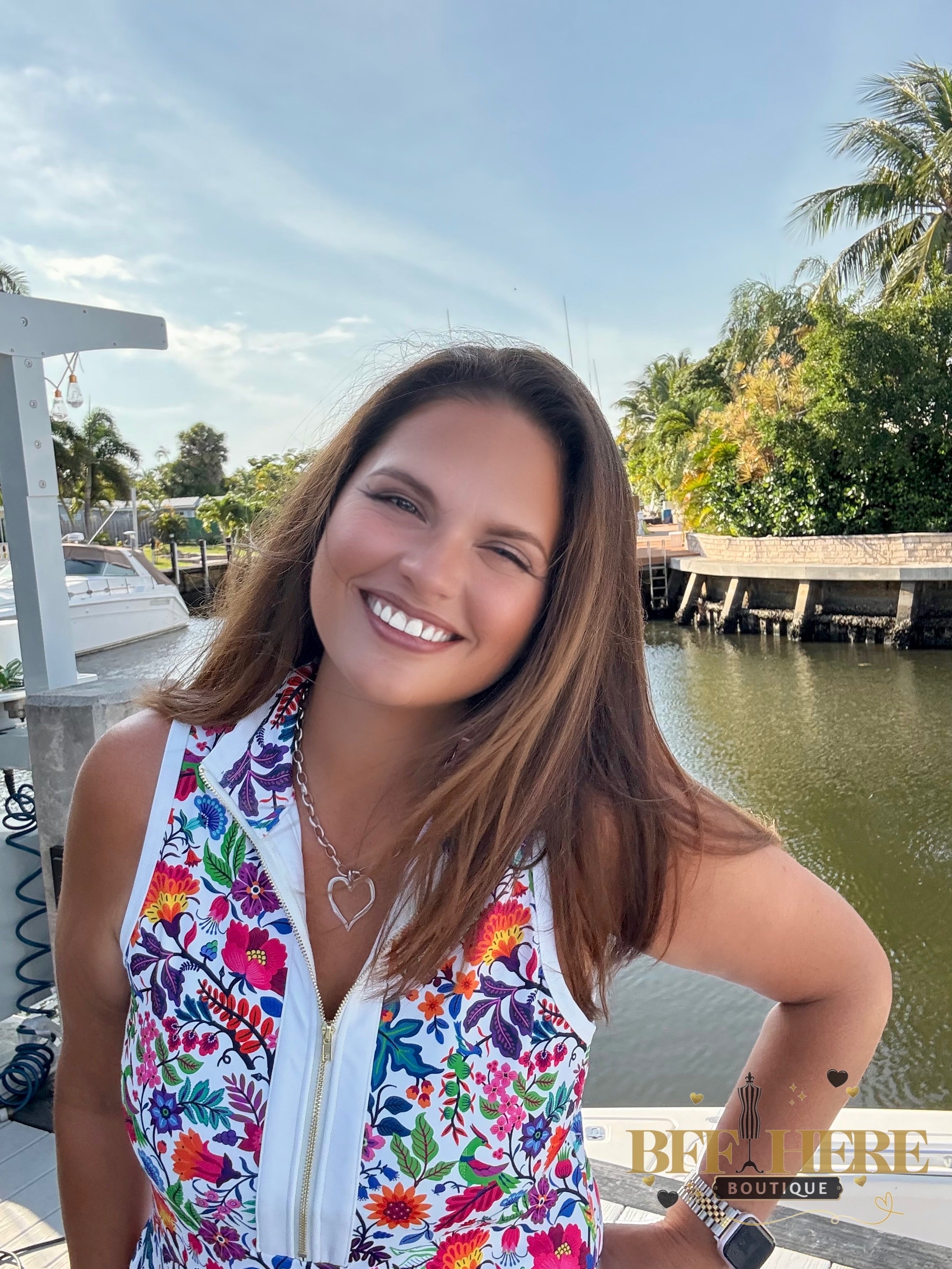 Everyday Zipper Dress / Fiesta Time White by Jess Lea - BFF Here