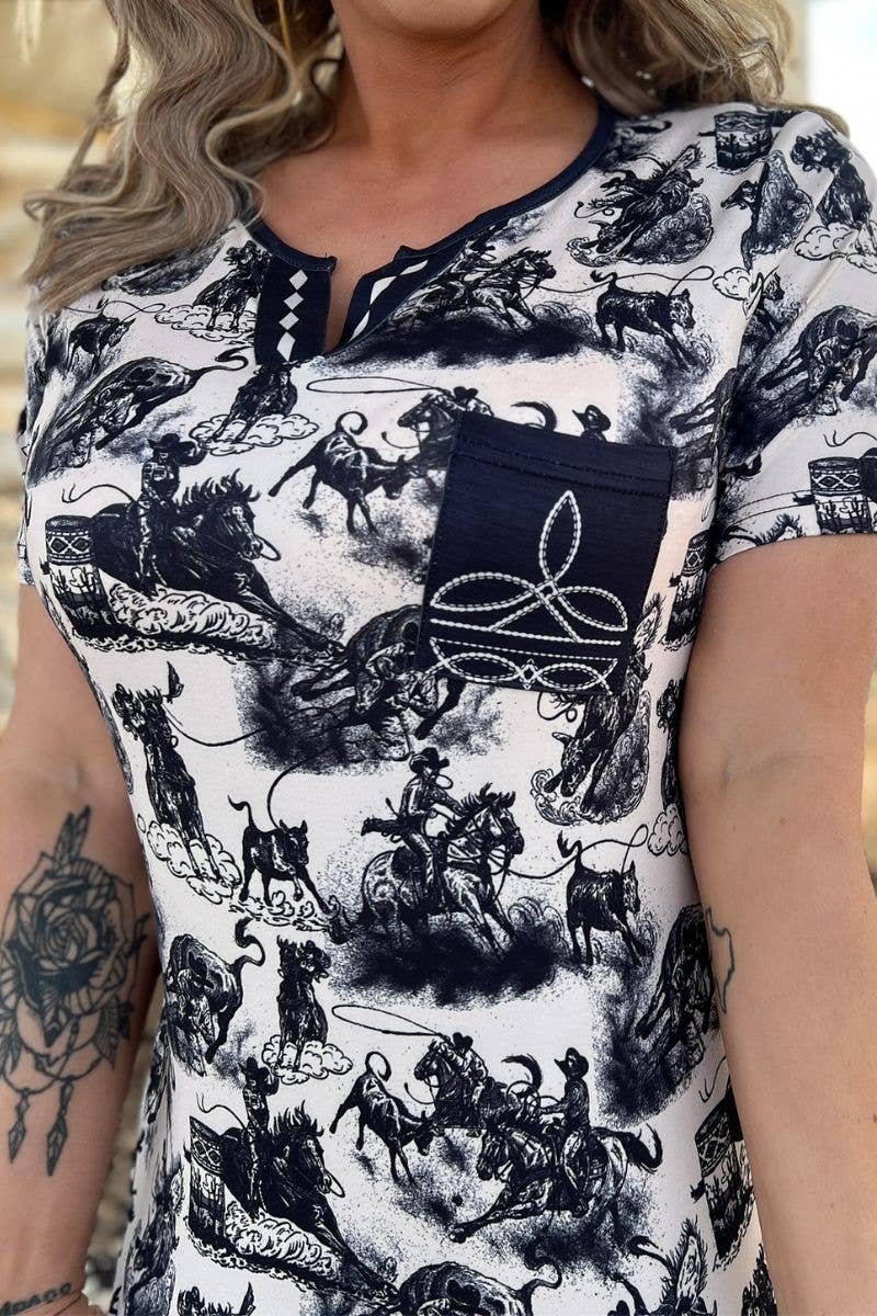 Rodeo Road Bootstitch Top by Sterling Kreek - BFF Here