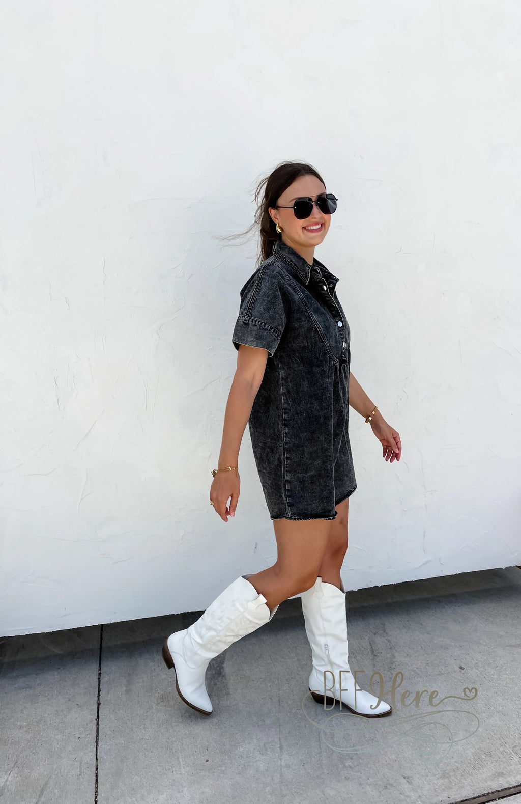 PREORDER: Last Dance Denim Dress by Blakeley (Ships Middle of October) - BFF Here