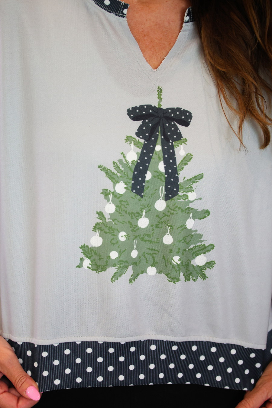 PREORDER: Polka Dot Bow Tree Pullover By Jess Lea (ETA: September)