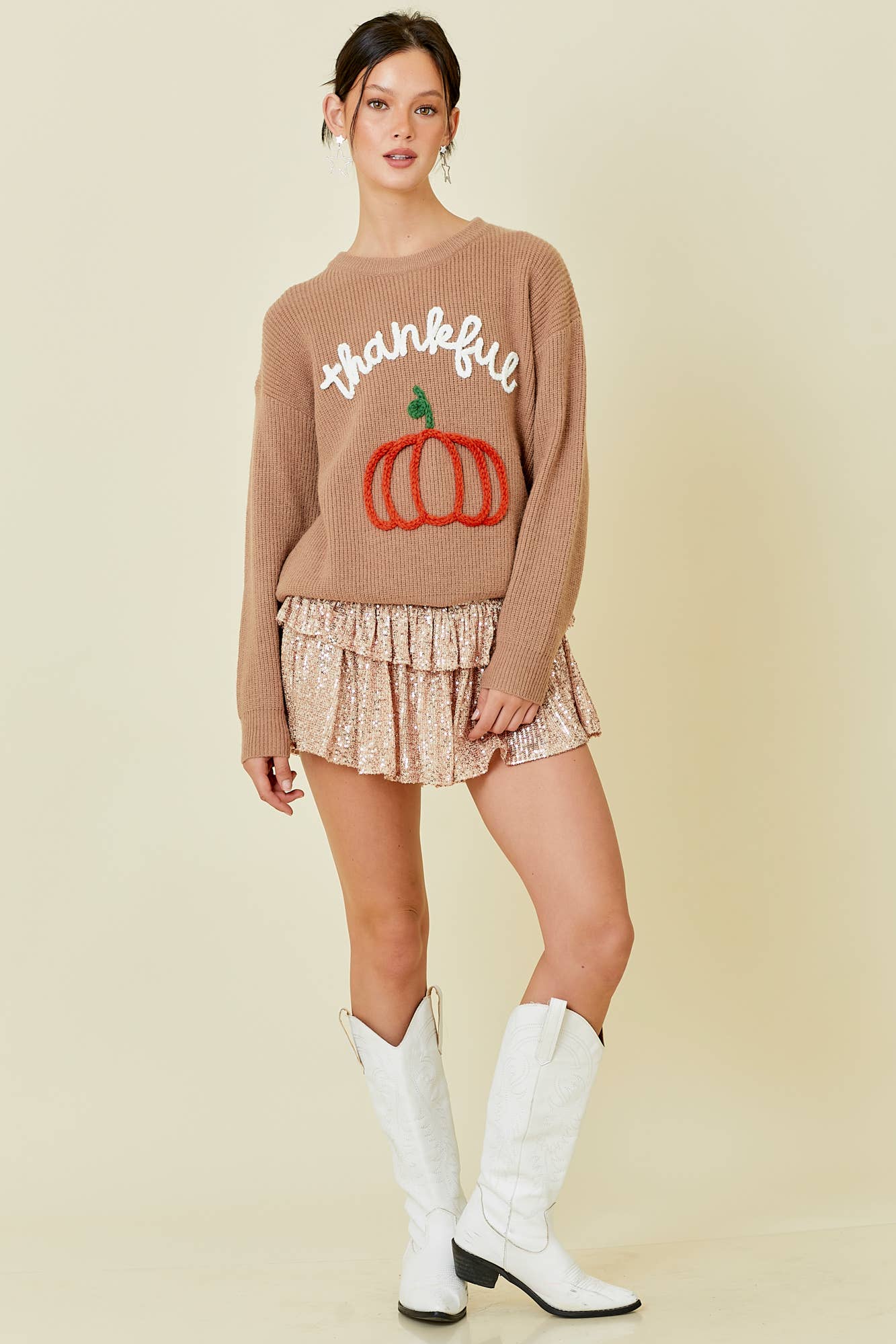 PREORDER: Thankful Threads Cozy Sweater (Ships Middle of September ) - BFF Here