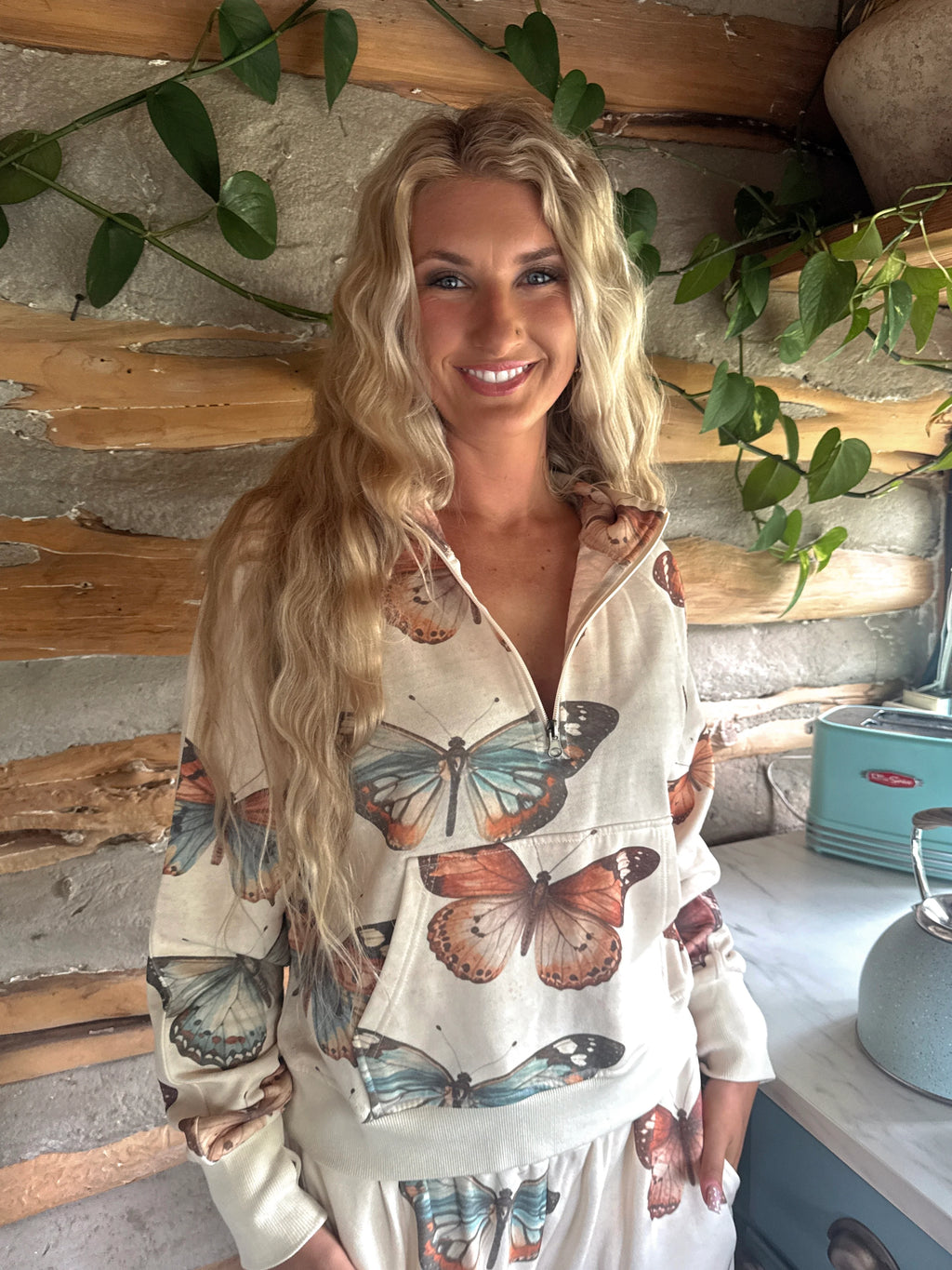 PREORDER: Camo & Butterflies Easy Does It Pullover by Blakeley (ETA: August)